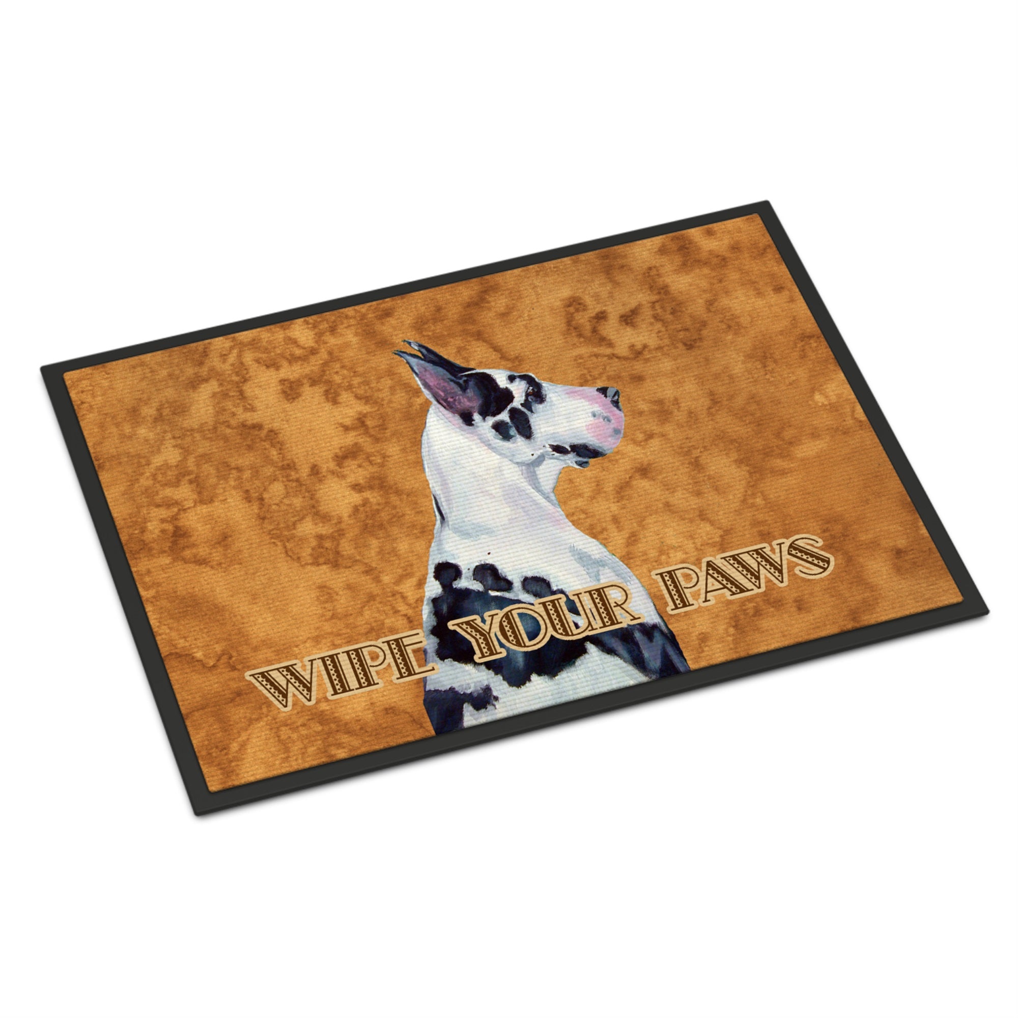 Harlequin Great Dane Wipe Your Paws Indoor Or Outdoor Mat 24X36