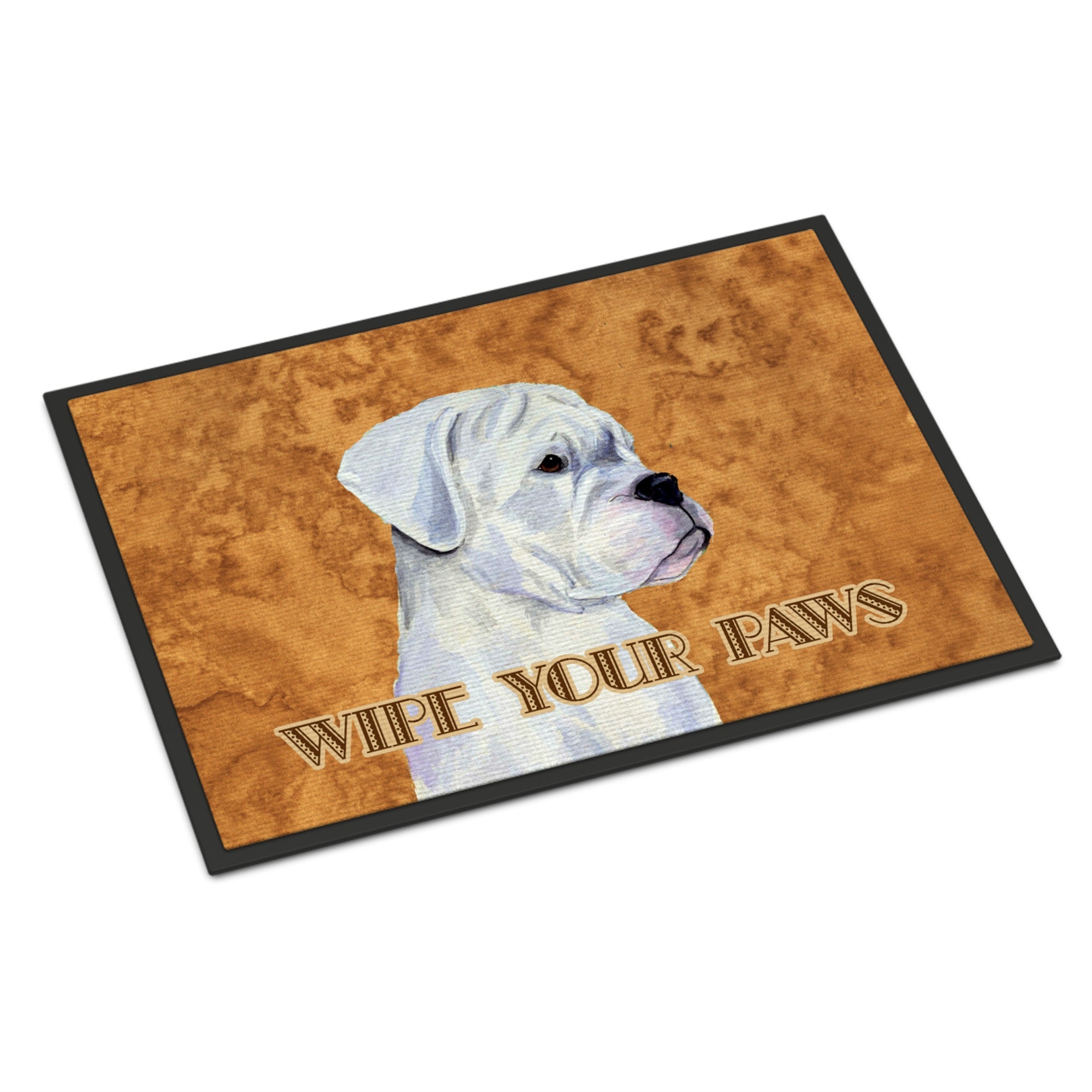 White Boxer Wipe Your Paws Indoor Or Outdoor Mat 24X36