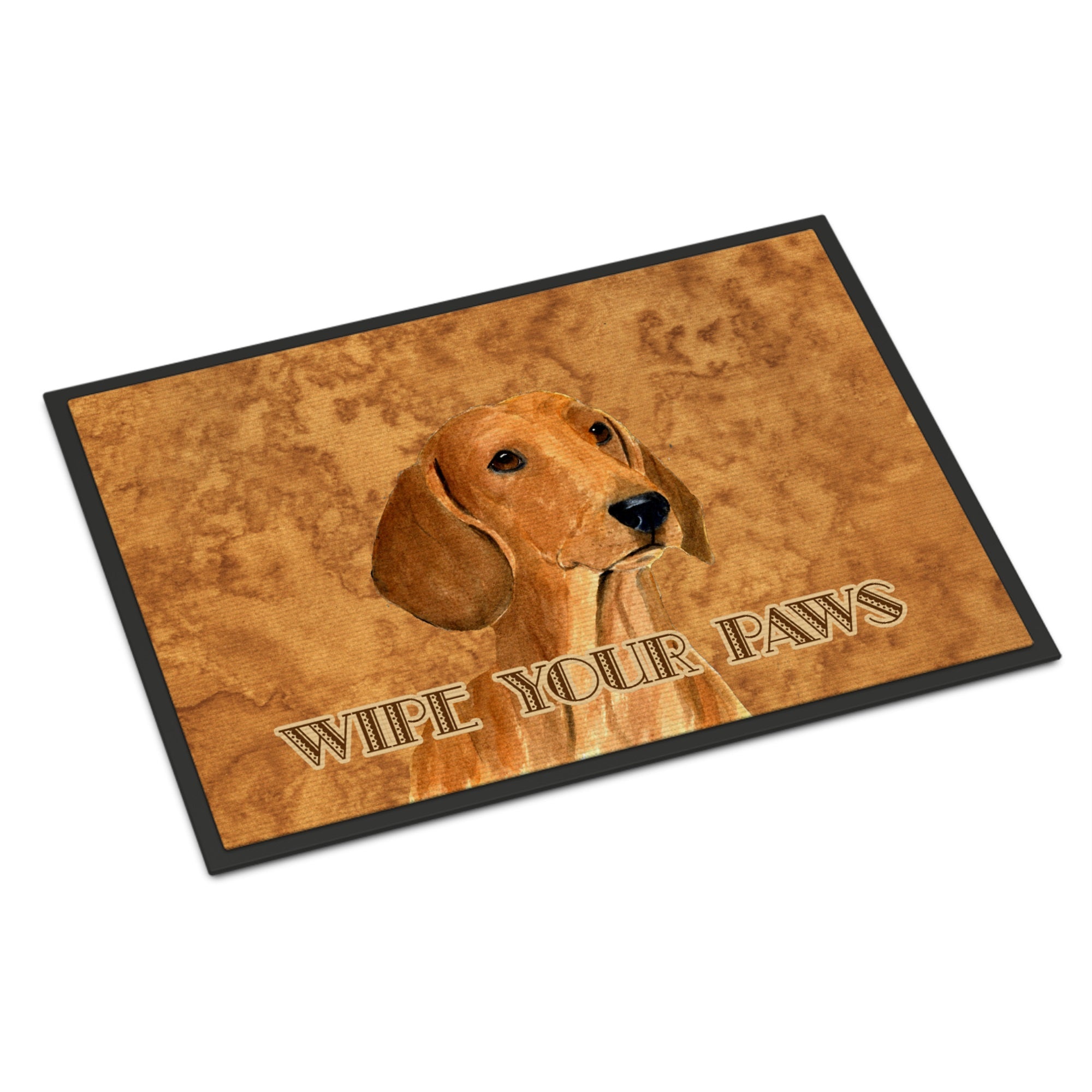 Red Dachshund Wipe Your Paws Indoor Or Outdoor Mat 24X36