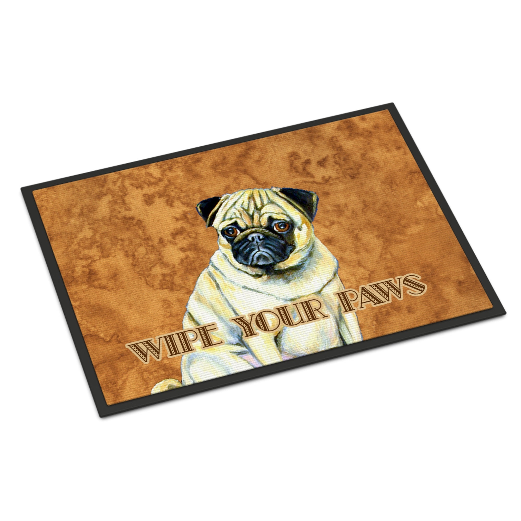 Fawn Pug Wipe Your Paws Indoor Or Outdoor Mat 18X27