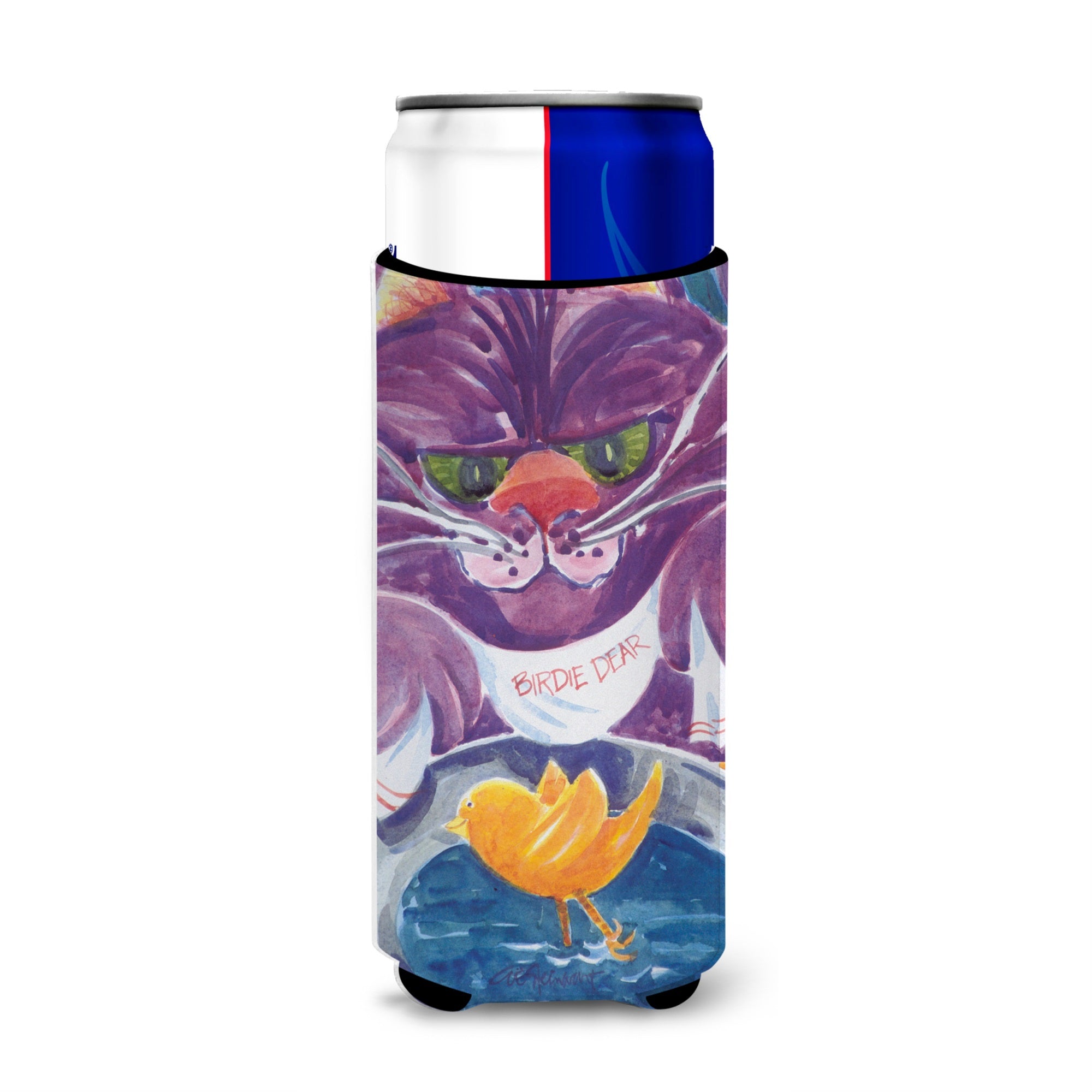 Purple Cat Birdie Dear Ultra Hugger For Slim Cans