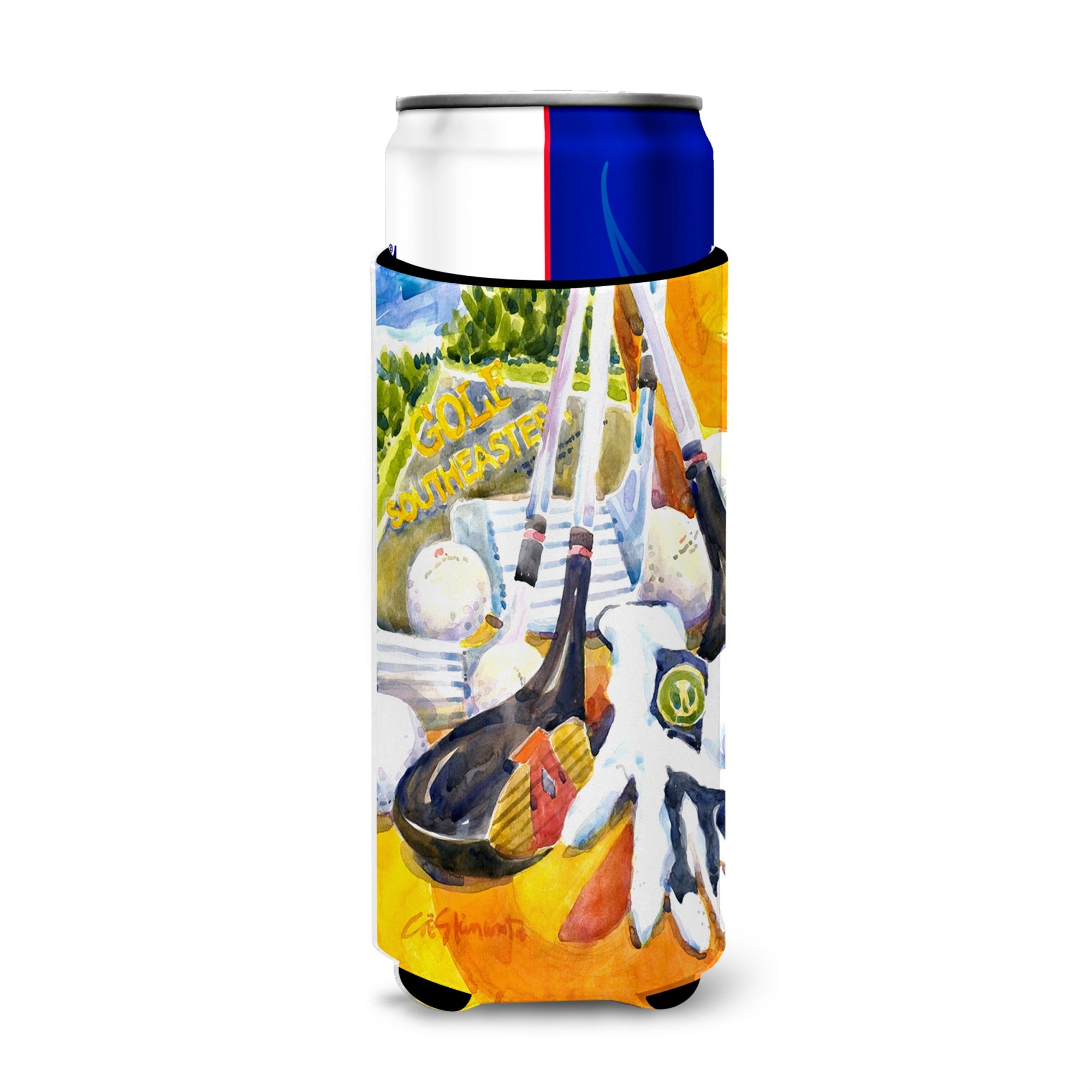 Golf Clubs, Ball And Glove Ultra Hugger For Slim Cans