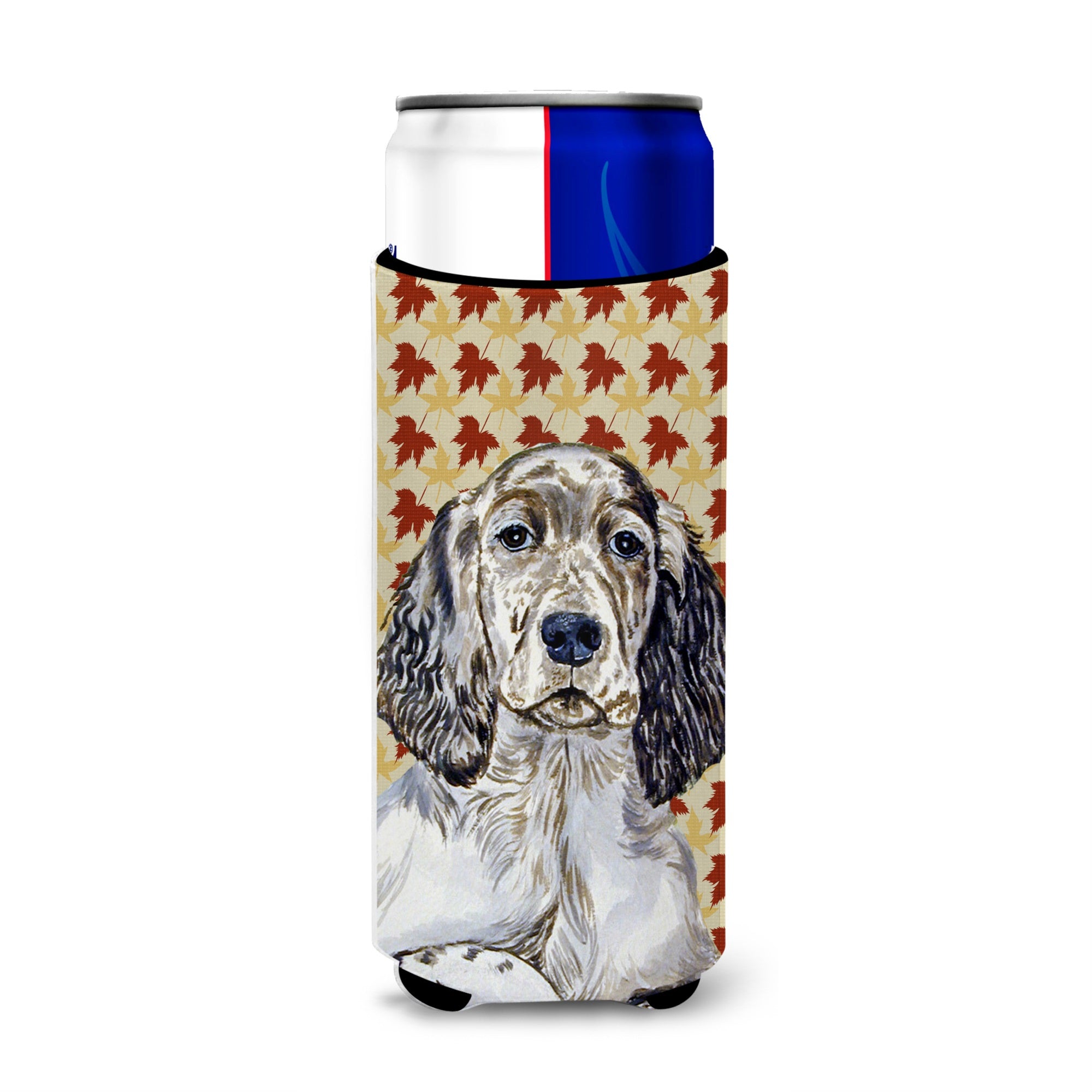 English Setter Fall Leaves Portrait Ultra Hugger For Slim Cans