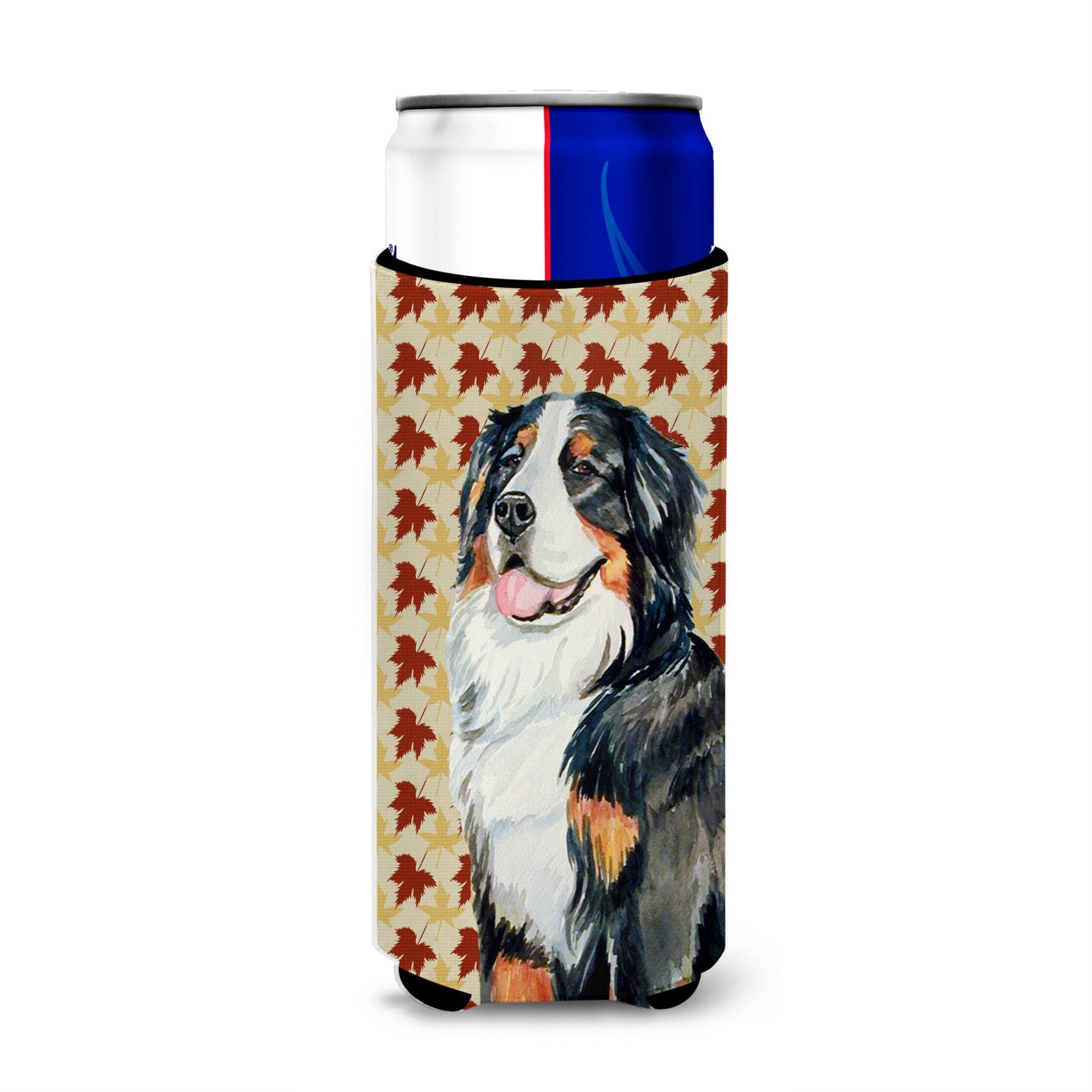 Bernese Mountain Dog Fall Leaves Portrait Ultra Hugger For Slim Cans