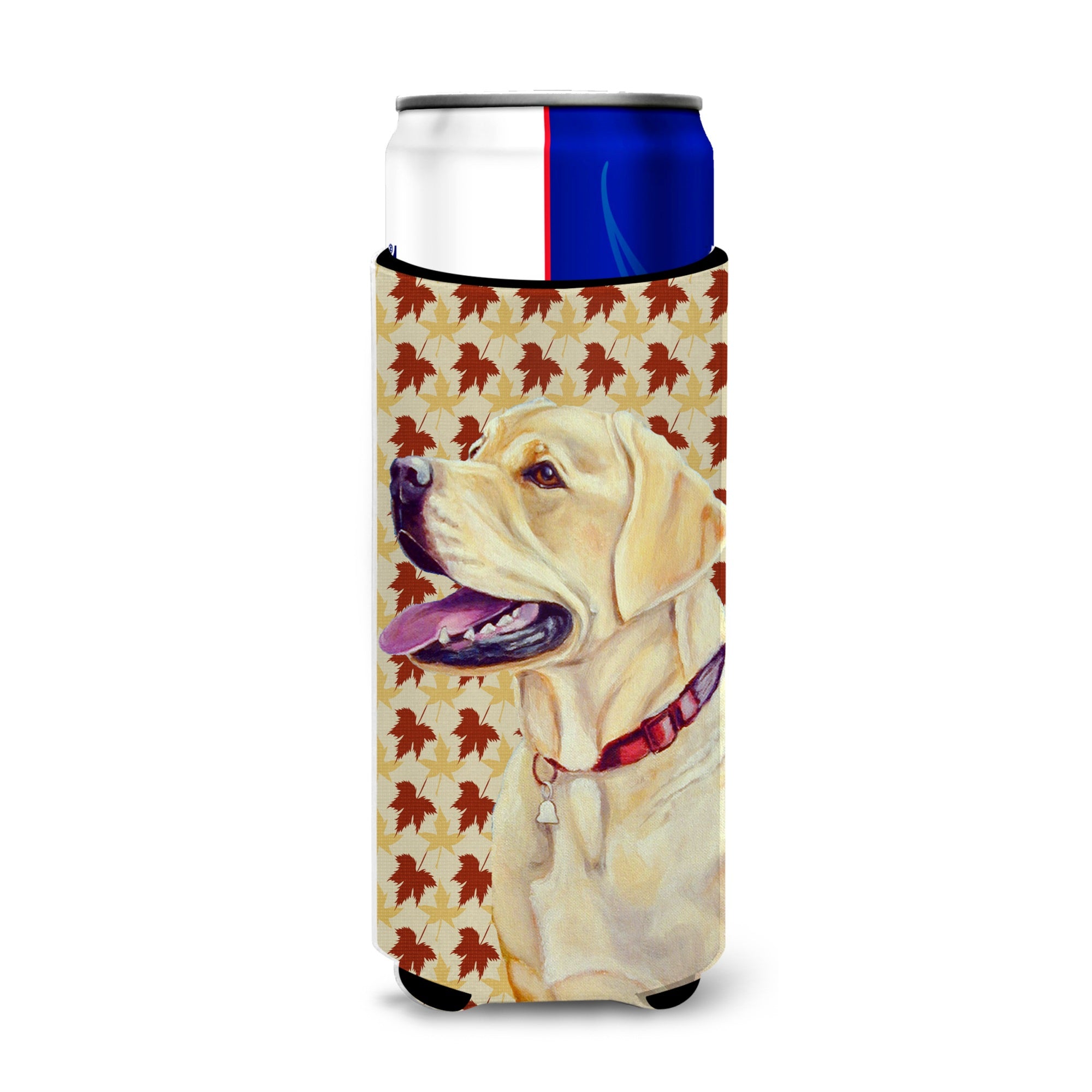 Labrador Fall Leaves Portrait Ultra Hugger For Slim Cans
