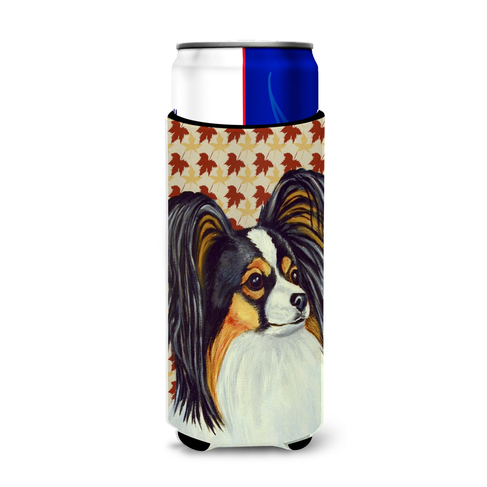 Papillon Fall Leaves Portrait Ultra Hugger For Slim Cans