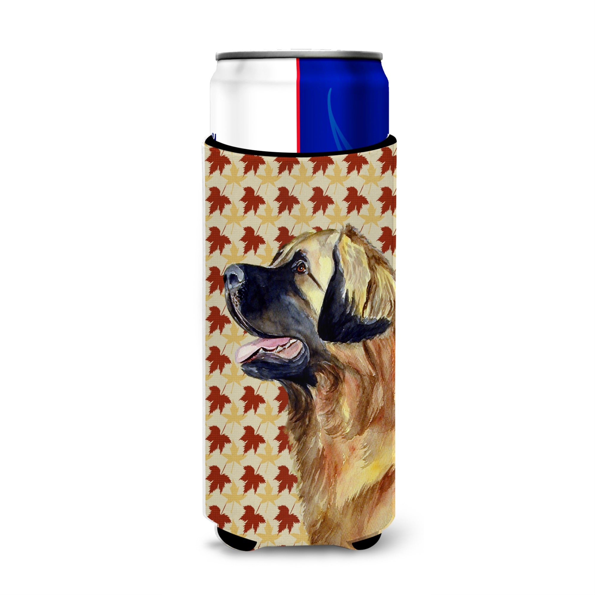 Leonberger Fall Leaves Portrait Ultra Hugger For Slim Cans