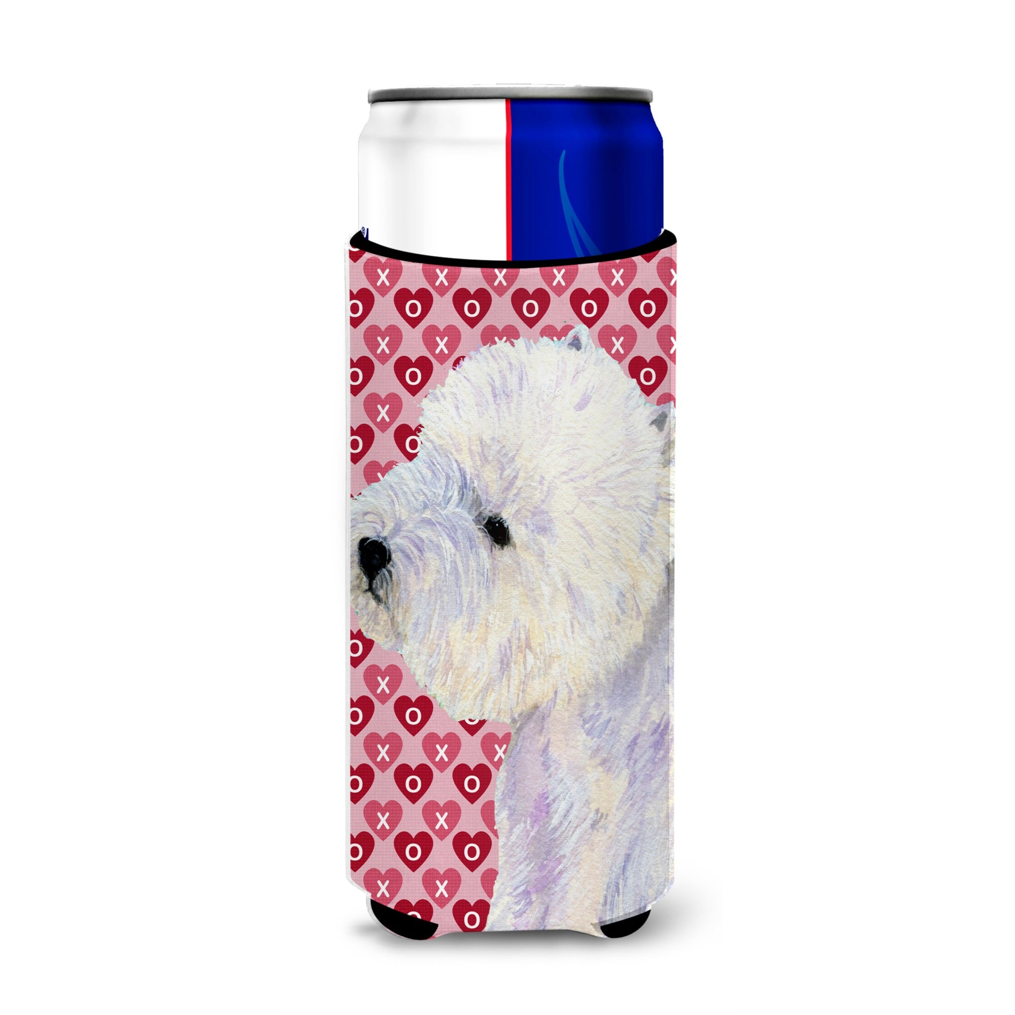 Westie Hearts Love And Valentine'S Day Portrait Ultra Hugger For Slim Cans