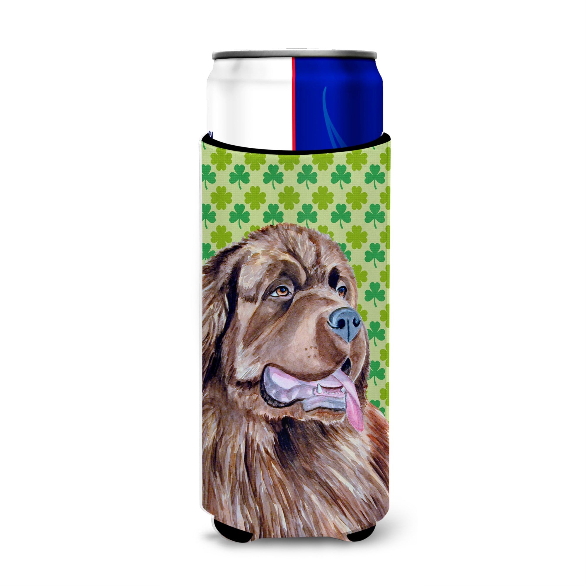 Newfoundland St. Patrick'S Day Shamrock Portrait Ultra Hugger For Slim Cans