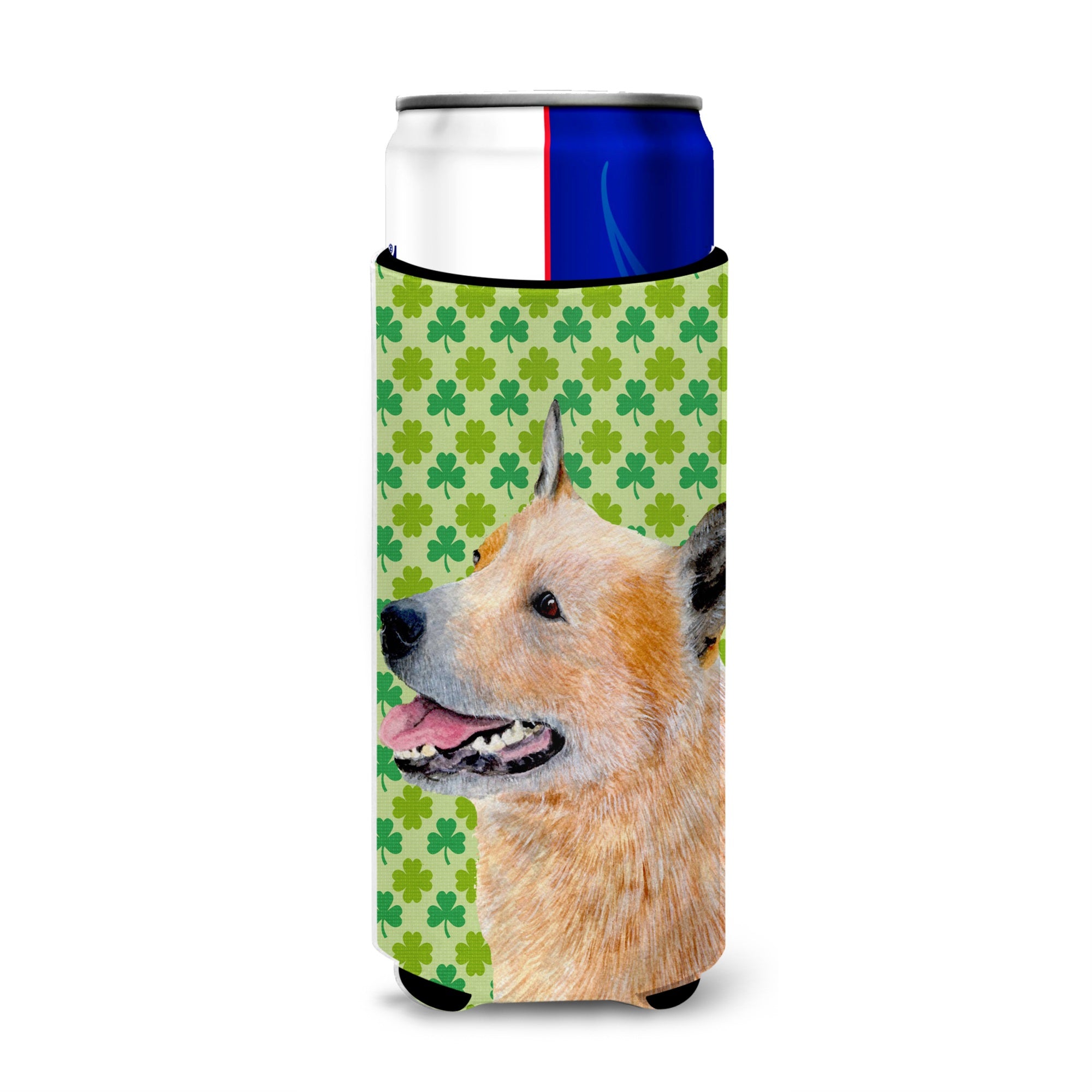 Australian Cattle Dog St. Patrick'S Day Shamrock Ultra Hugger For Slim Cans