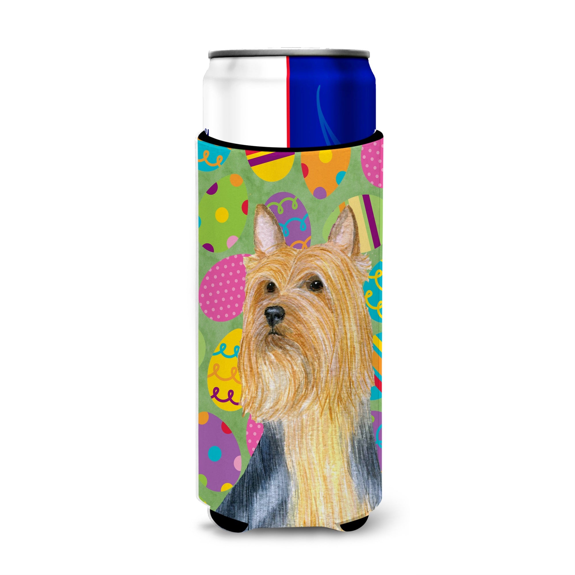 Silky Terrier Easter Eggtravaganza Ultra Hugger For Slim Cans