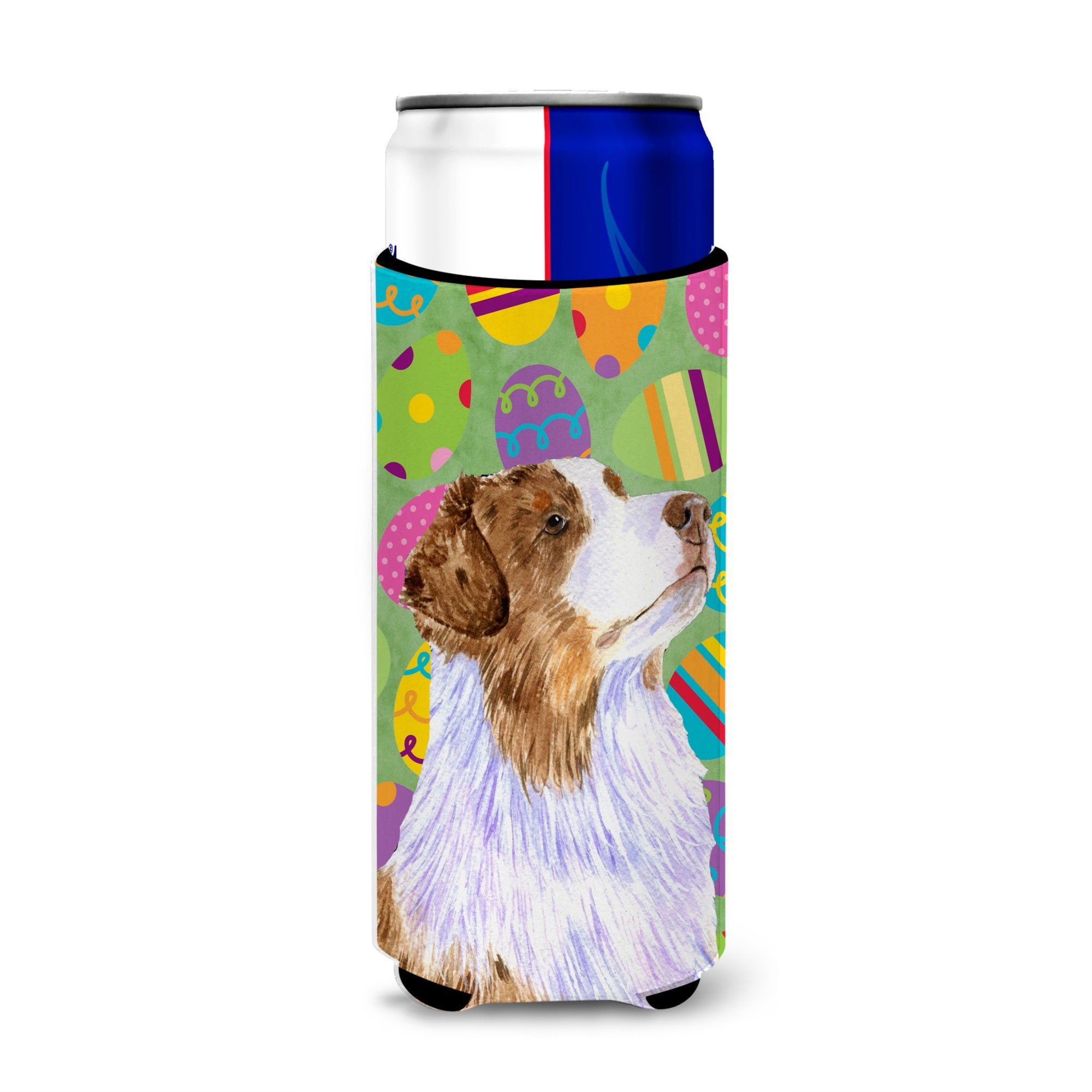 Australian Shepherd Easter Eggtravaganza Ultra Hugger For Slim Cans