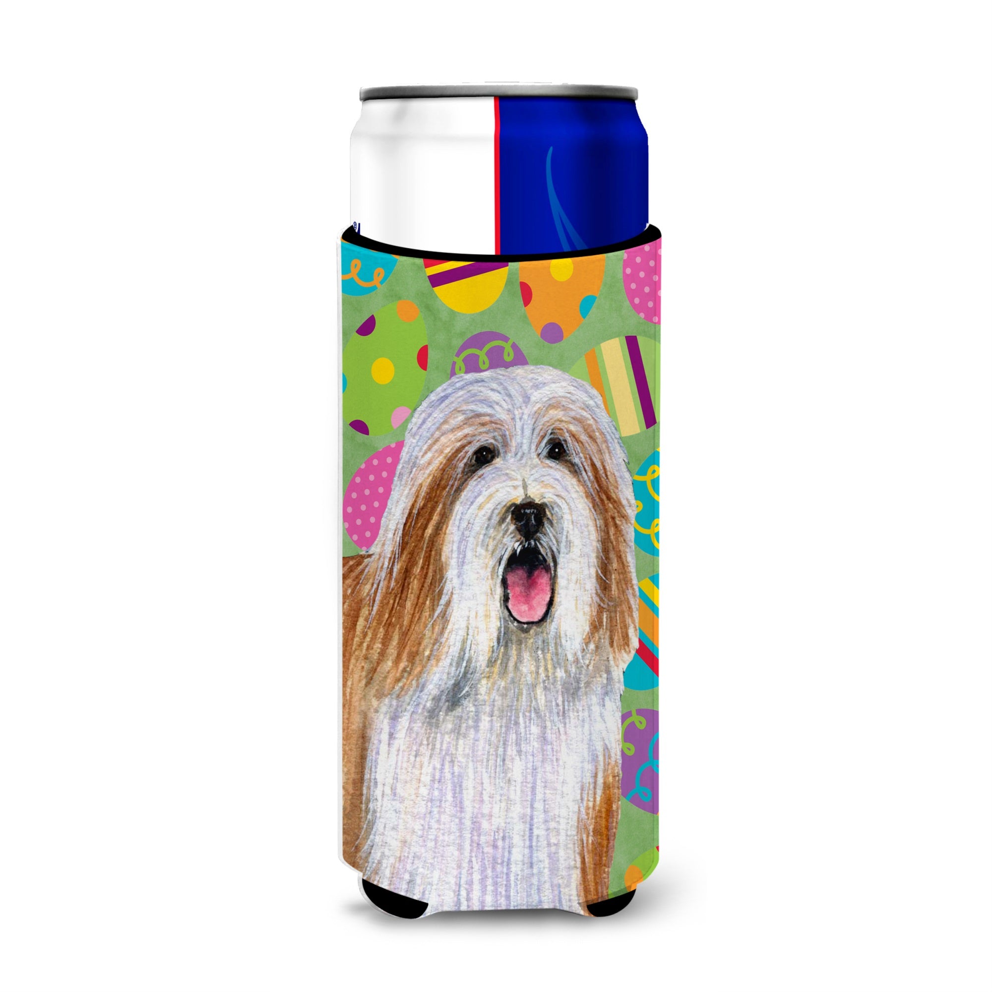 Bearded Collie Easter Eggtravaganza Ultra Hugger For Slim Cans