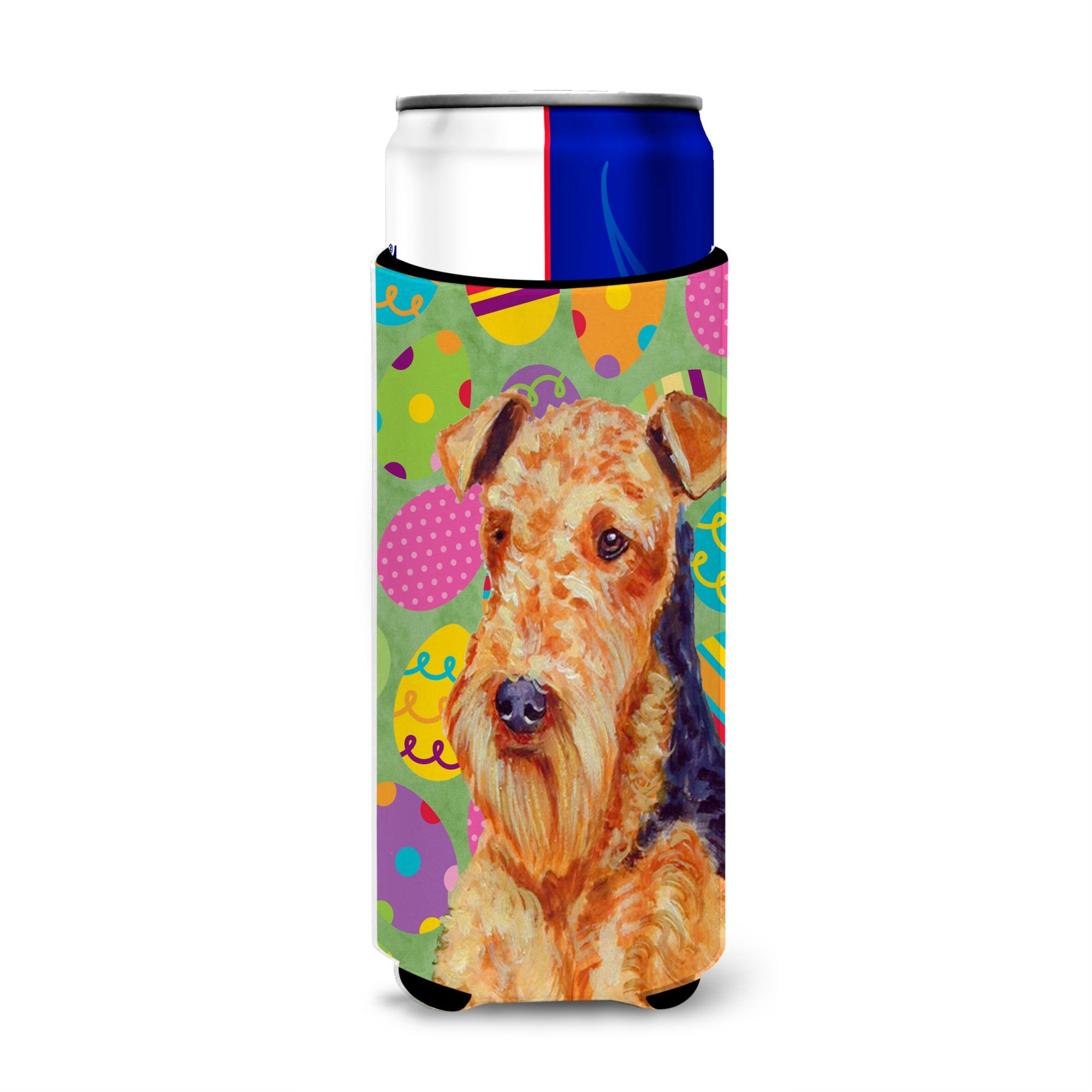 Airedale Easter Eggtravaganza Ultra Hugger For Slim Cans