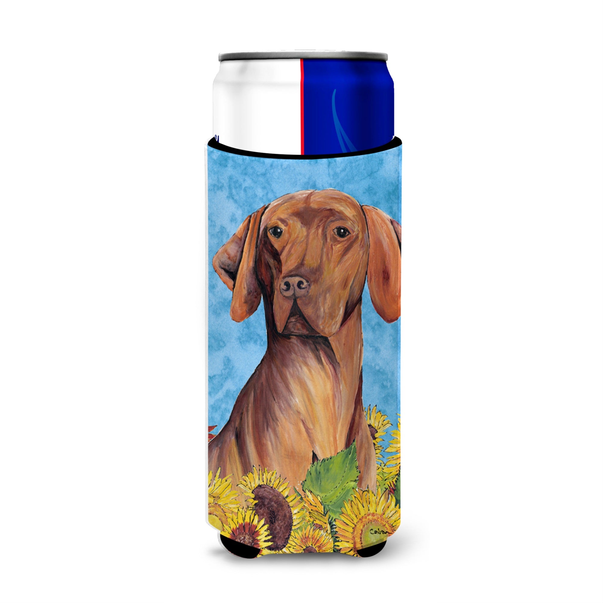 Vizsla In Summer Flowers Ultra Hugger For Slim Cans