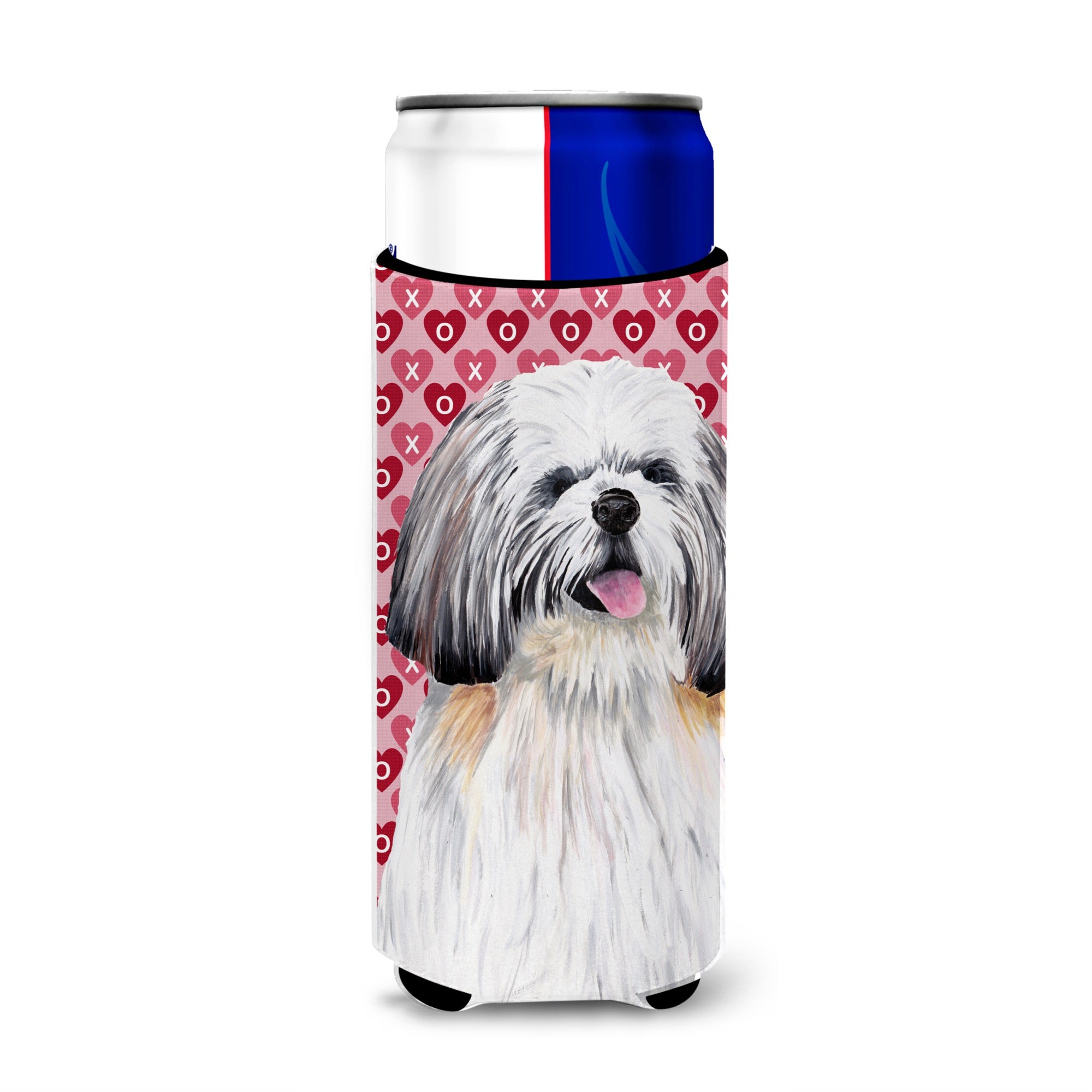Shih Tzu Hearts Love And Valentine'S Day Portrait Ultra Hugger For Slim Cans