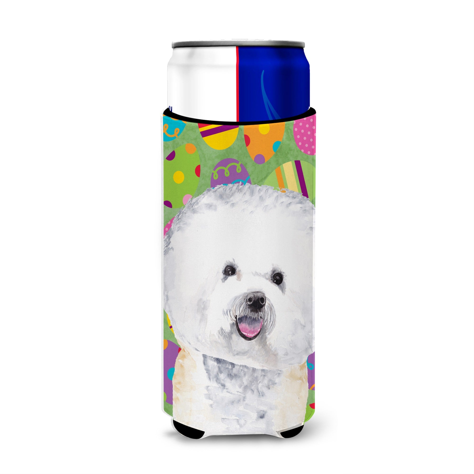 Bichon Frise Easter Eggtravaganza Ultra Hugger For Slim Cans