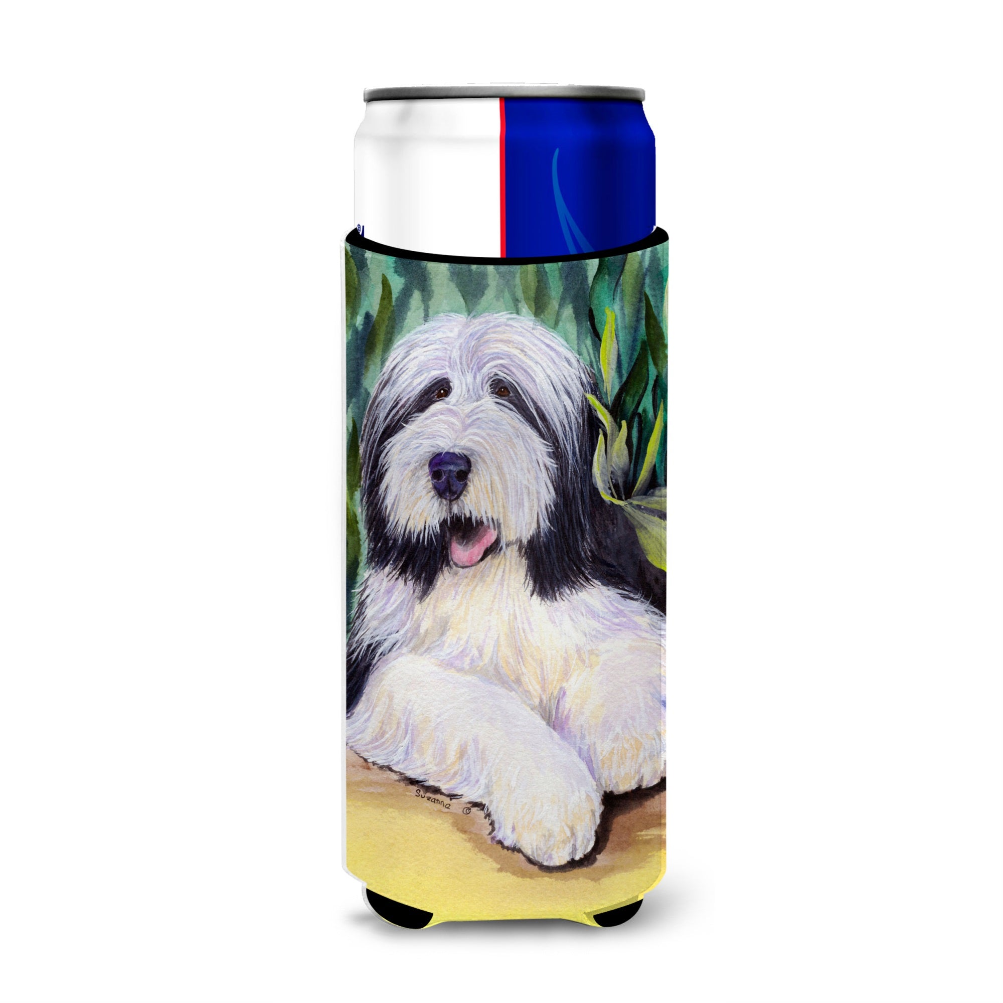 Bearded Collie Ultra Hugger For Slim Cans