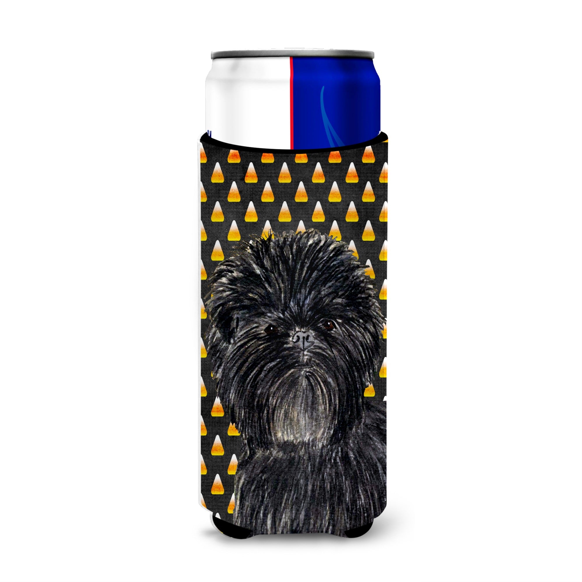 Affenpinscher Candy Corn Halloween Portrait Ultra Hugger For Slim Cans