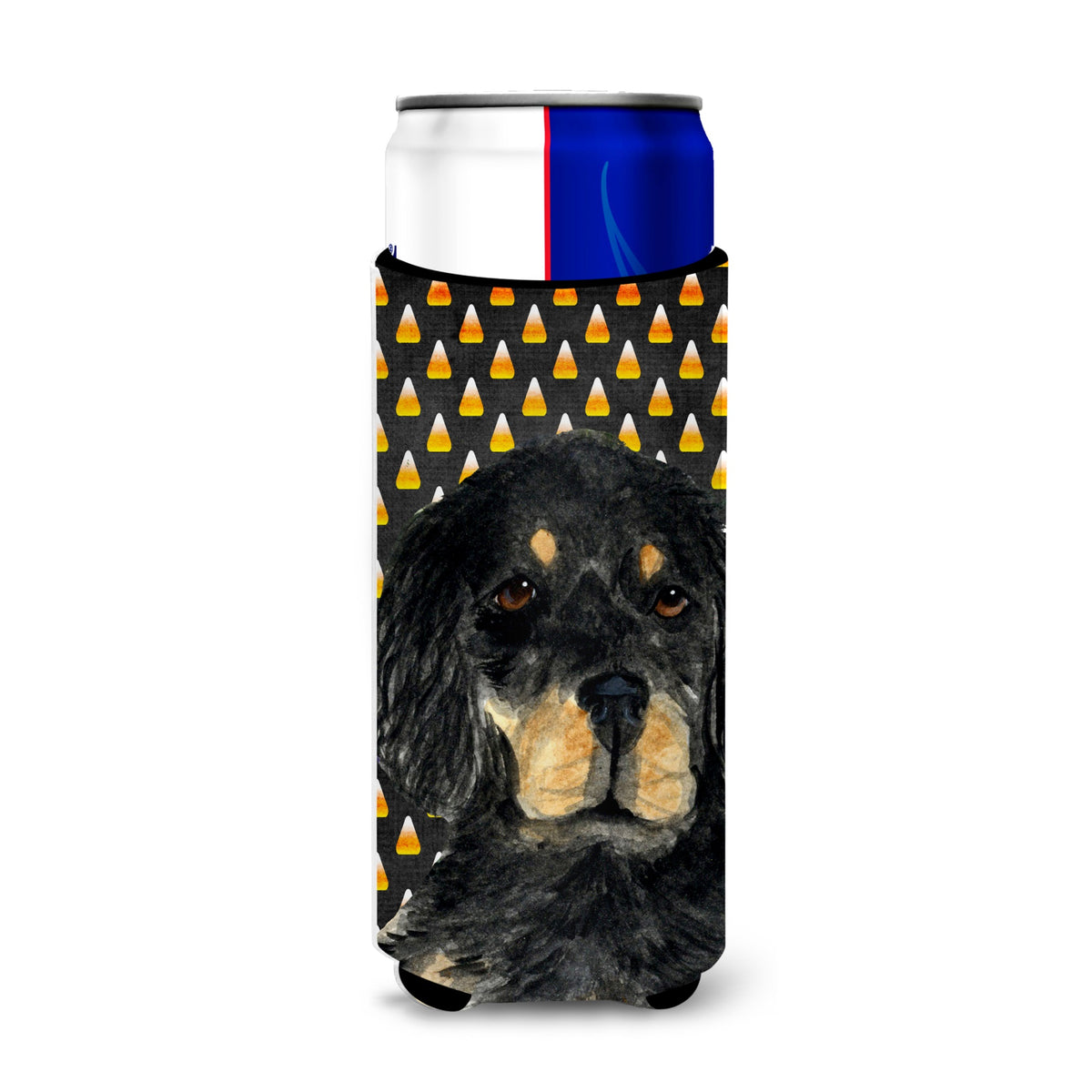 Gordon Setter Candy Corn Halloween Portrait Ultra Hugger For Slim Cans