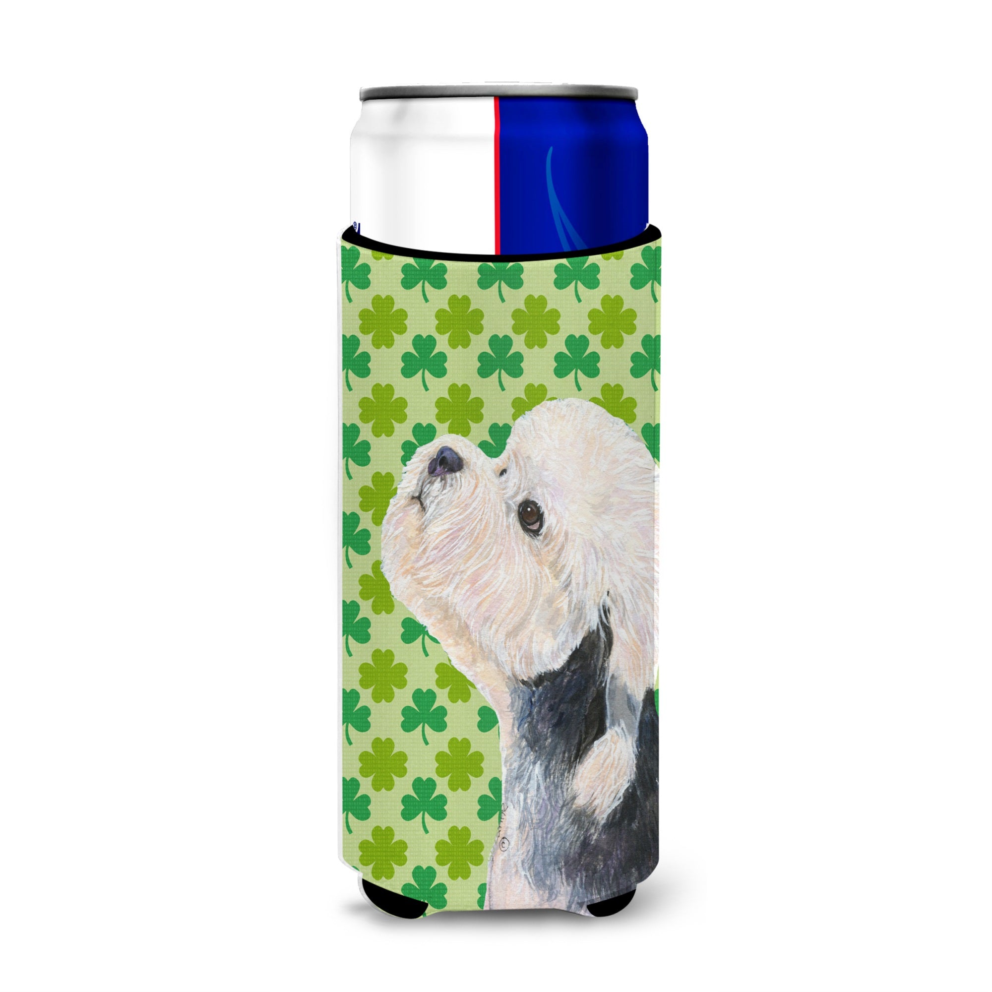 Dandie Dinmont Terrier St. Patrick'S Day Shamrock Ultra Hugger For Slim Cans