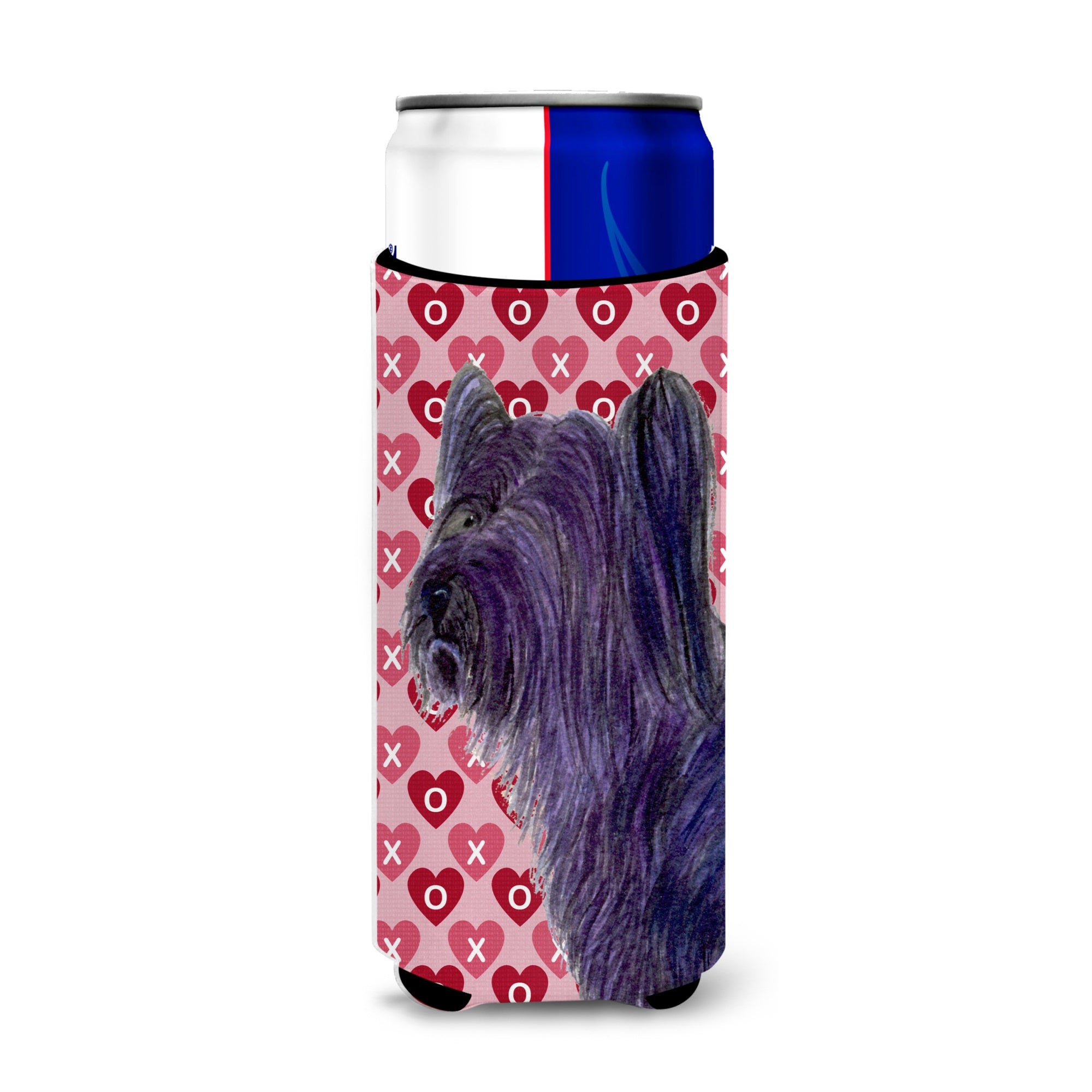 Skye Terrier Hearts Love And Valentine'S Day Portrait Ultra Hugger For Slim Cans