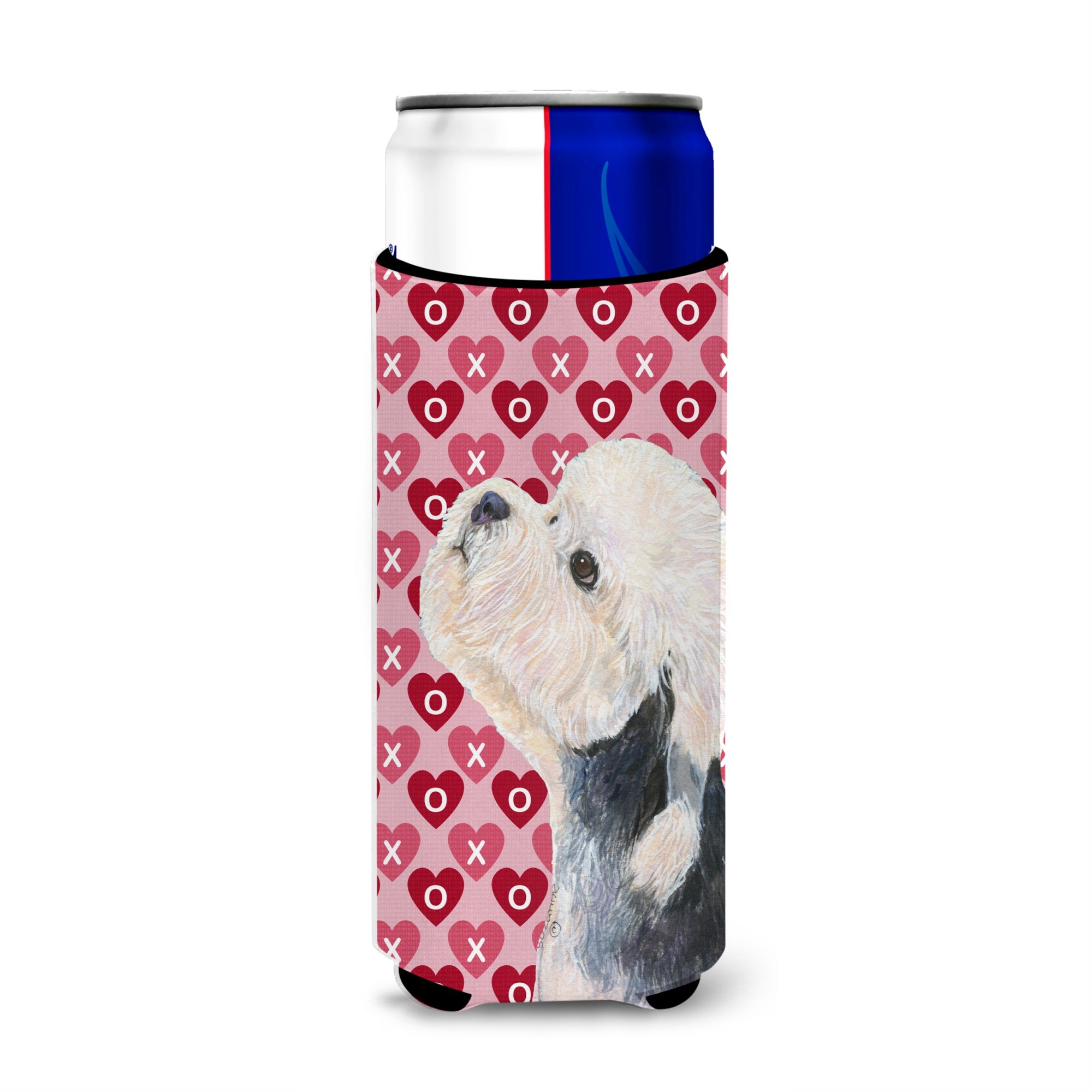 Dandie Dinmont Terrier Hearts Love Valentine'S Day Ultra Hugger For Slim Cans