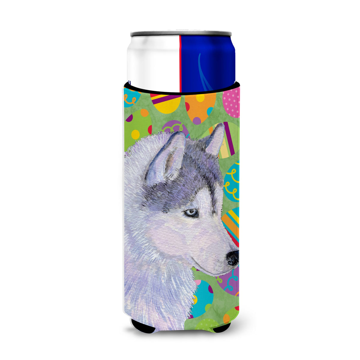 Siberian Husky Easter Eggtravaganza Ultra Hugger For Slim Cans