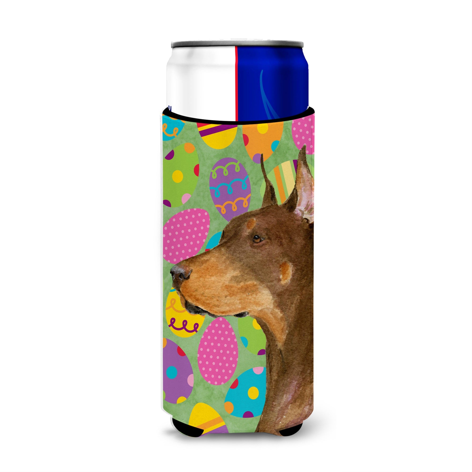 Doberman Easter Eggtravaganza Ultra Hugger For Slim Cans