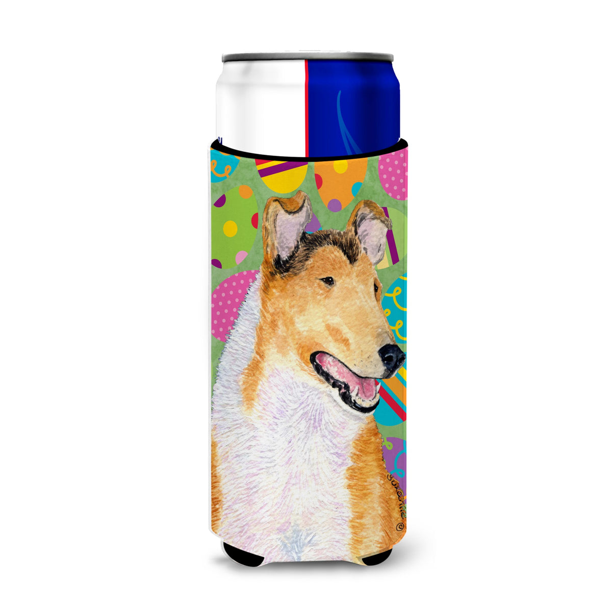 Collie Smooth Easter Eggtravaganza Ultra Hugger For Slim Cans