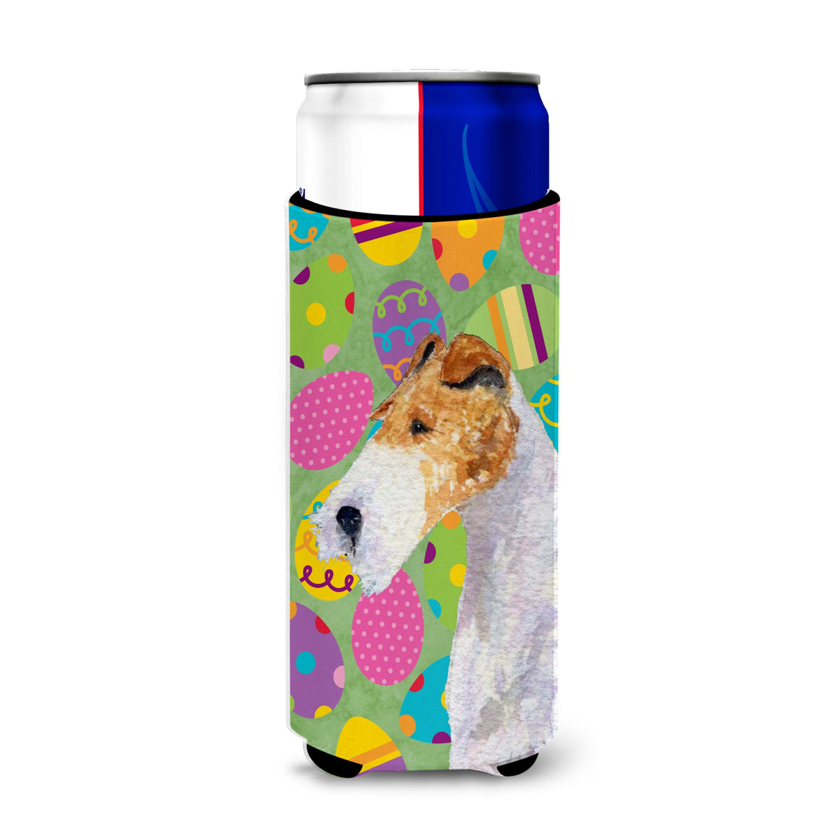 Fox Terrier Easter Eggtravaganza Ultra Hugger For Slim Cans