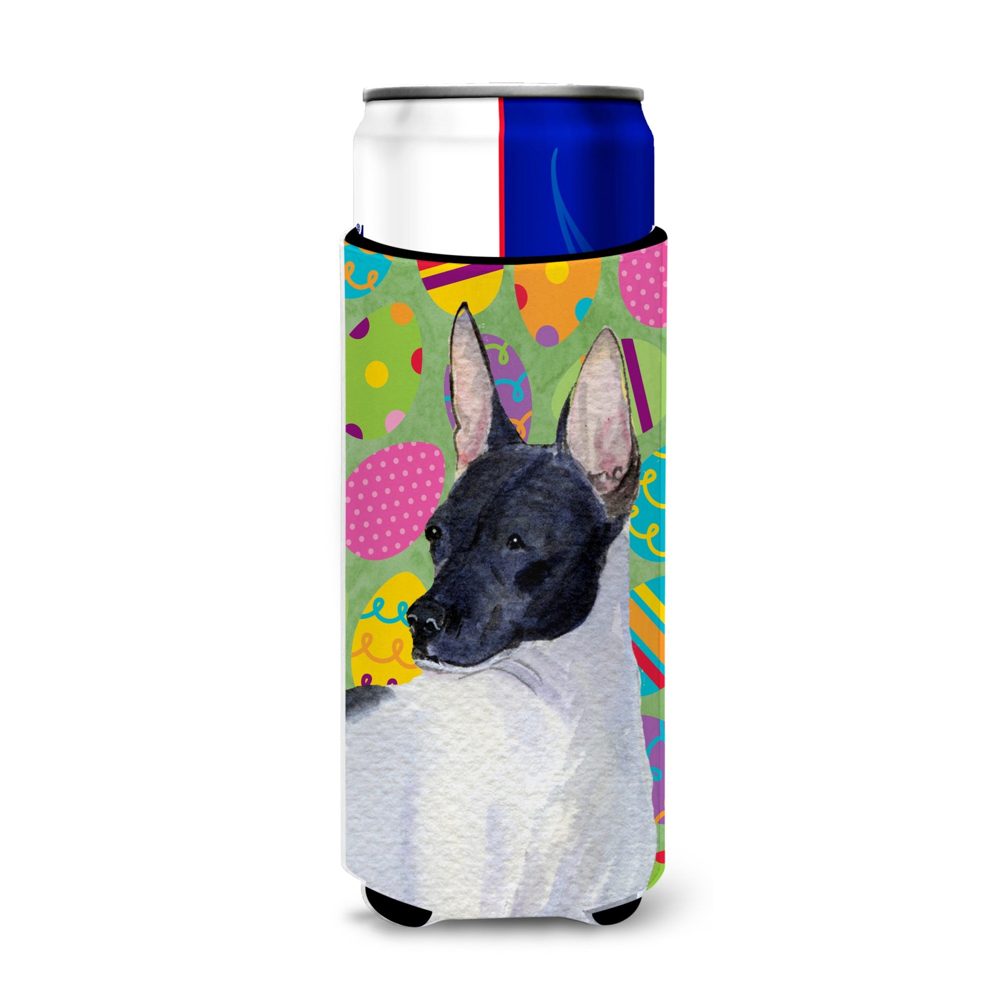 Rat Terrier Easter Eggtravaganza Ultra Hugger For Slim Cans
