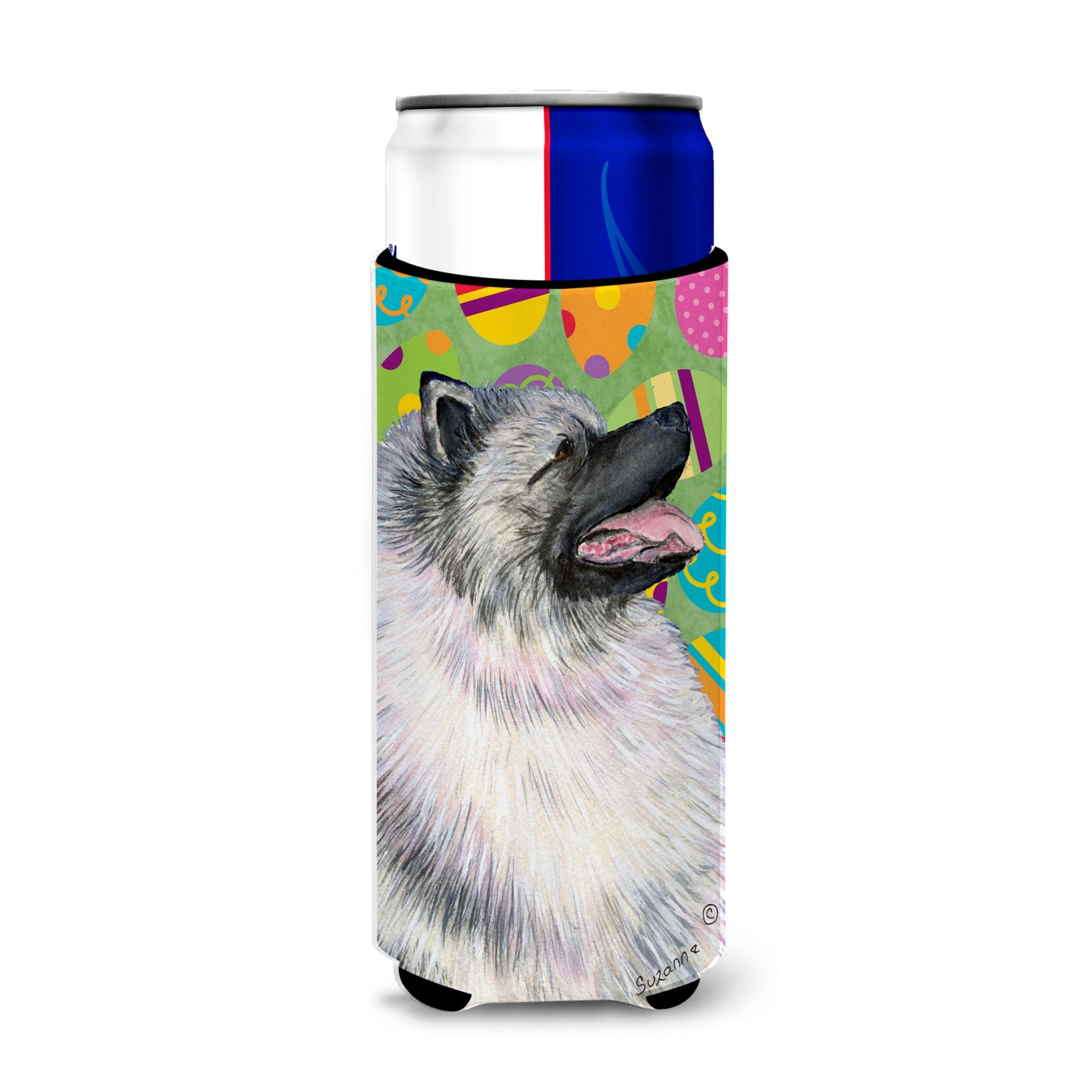 Keeshond Easter Eggtravaganza Ultra Hugger For Slim Cans