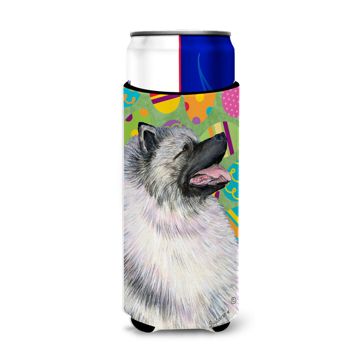 Keeshond Easter Eggtravaganza Ultra Hugger For Slim Cans