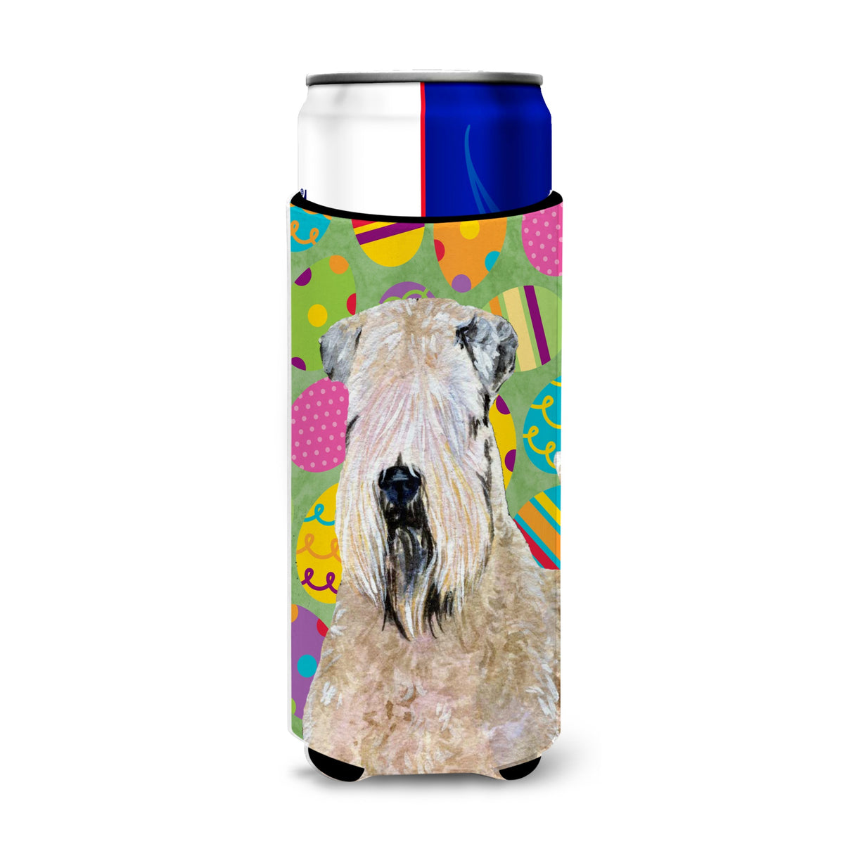 Wheaten Terrier Soft Coated Easter Eggtravaganza Ultra Hugger For Slim Cans