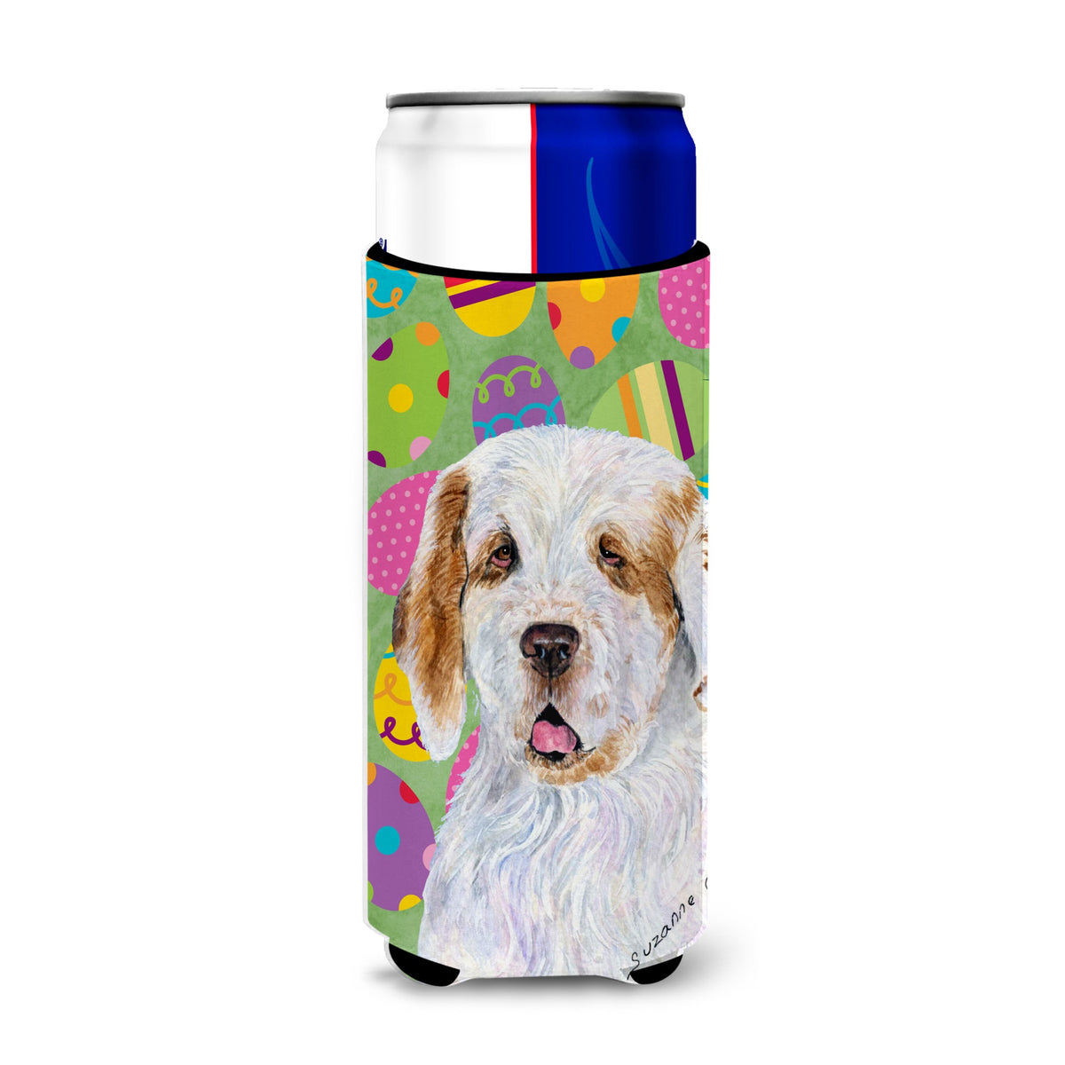Clumber Spaniel Easter Eggtravaganza Ultra Hugger For Slim Cans