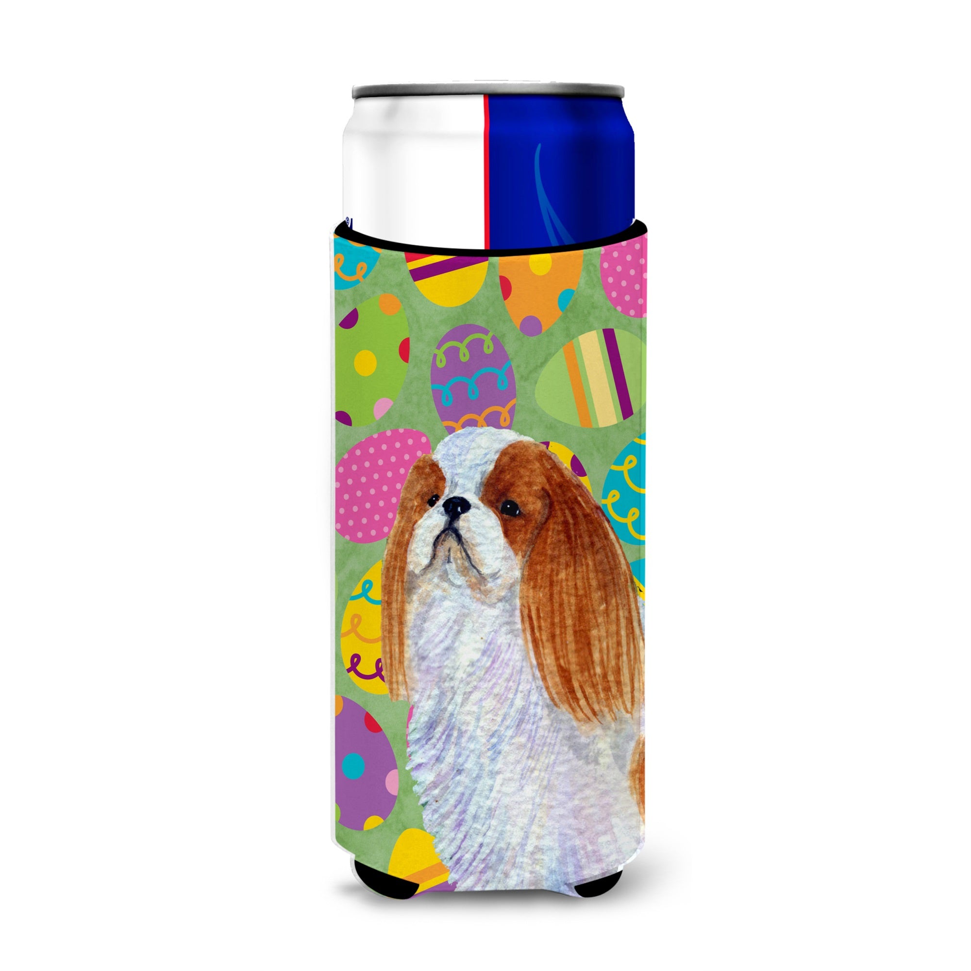 English Toy Spaniel Easter Eggtravaganza Ultra Hugger For Slim Cans
