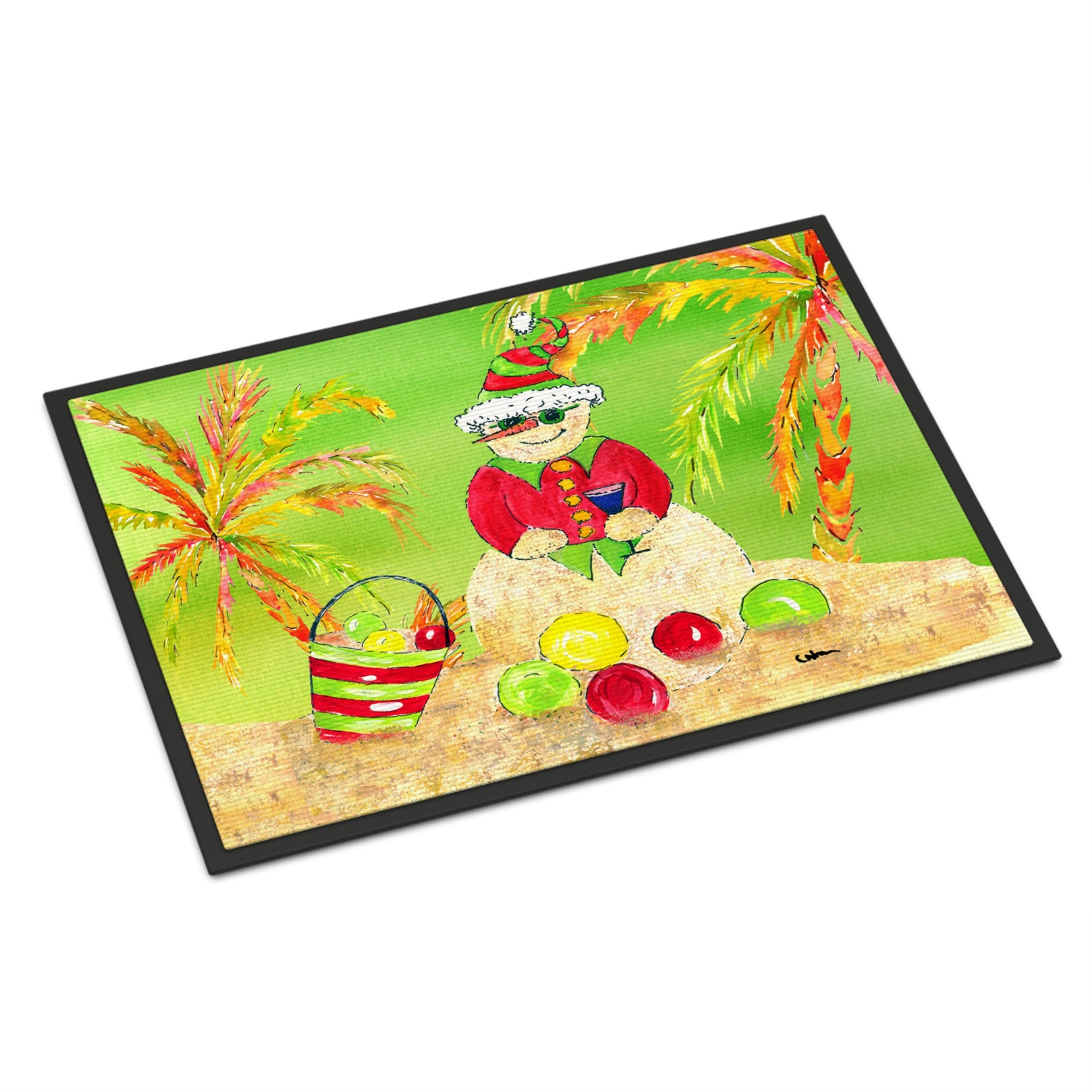 Sandman Snowman Indoor Or Outdoor Mat 18X27