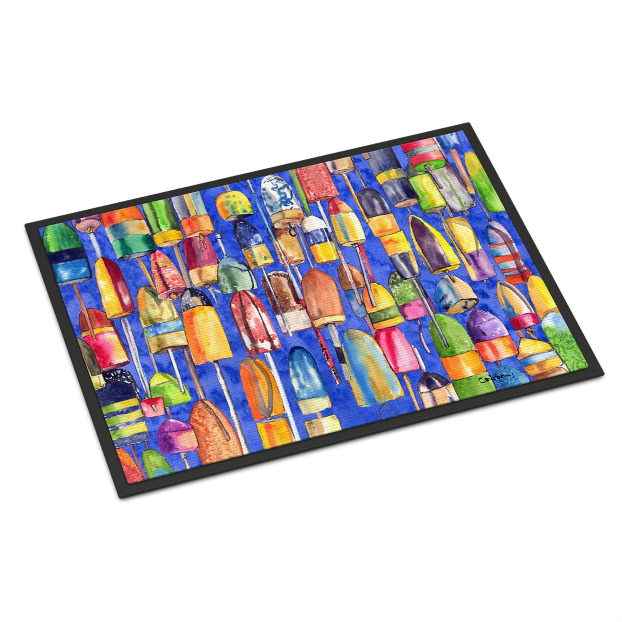 Lobster Bouys Indoor Or Outdoor Mat 18X27