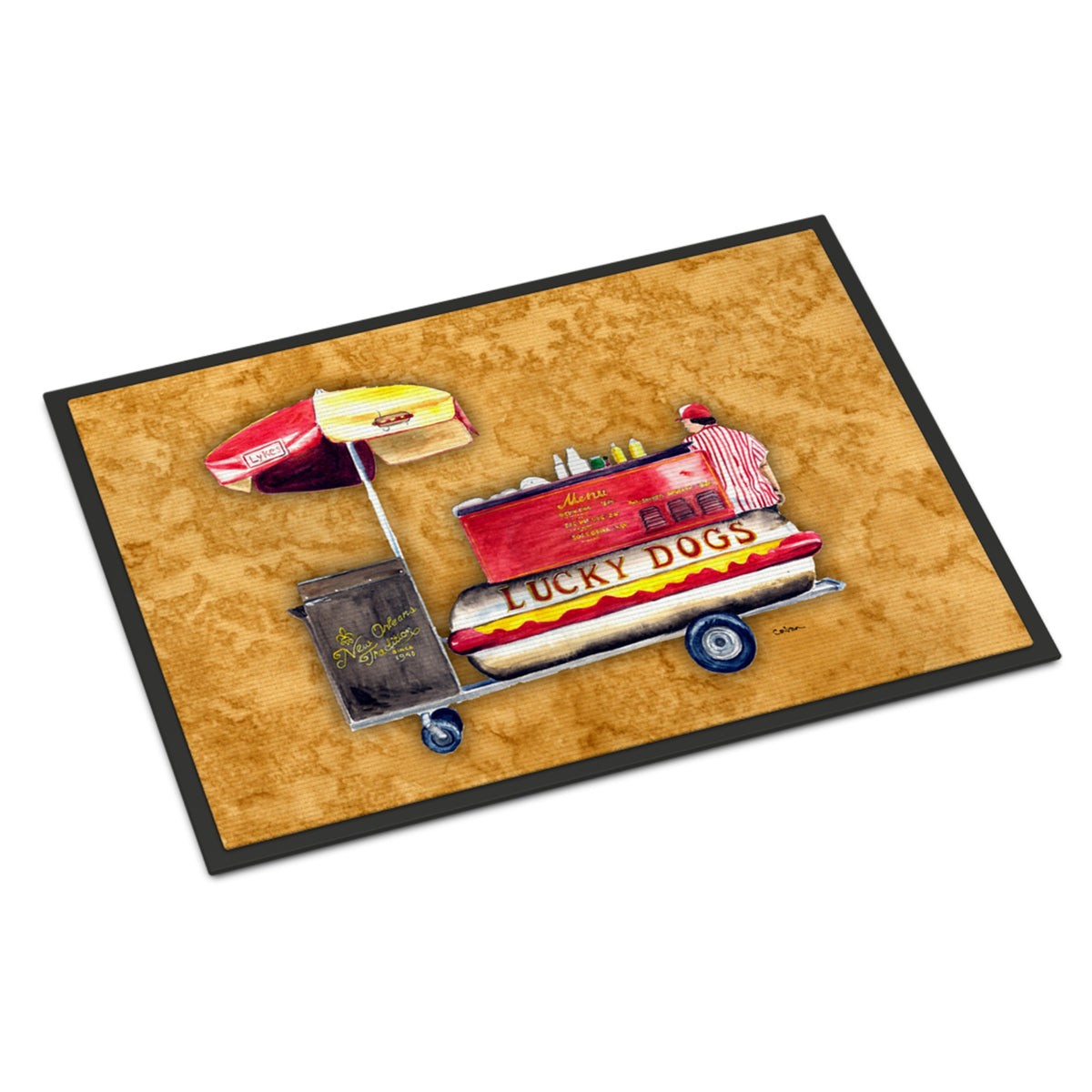 Hot Dog Indoor Or Outdoor Mat 18X27