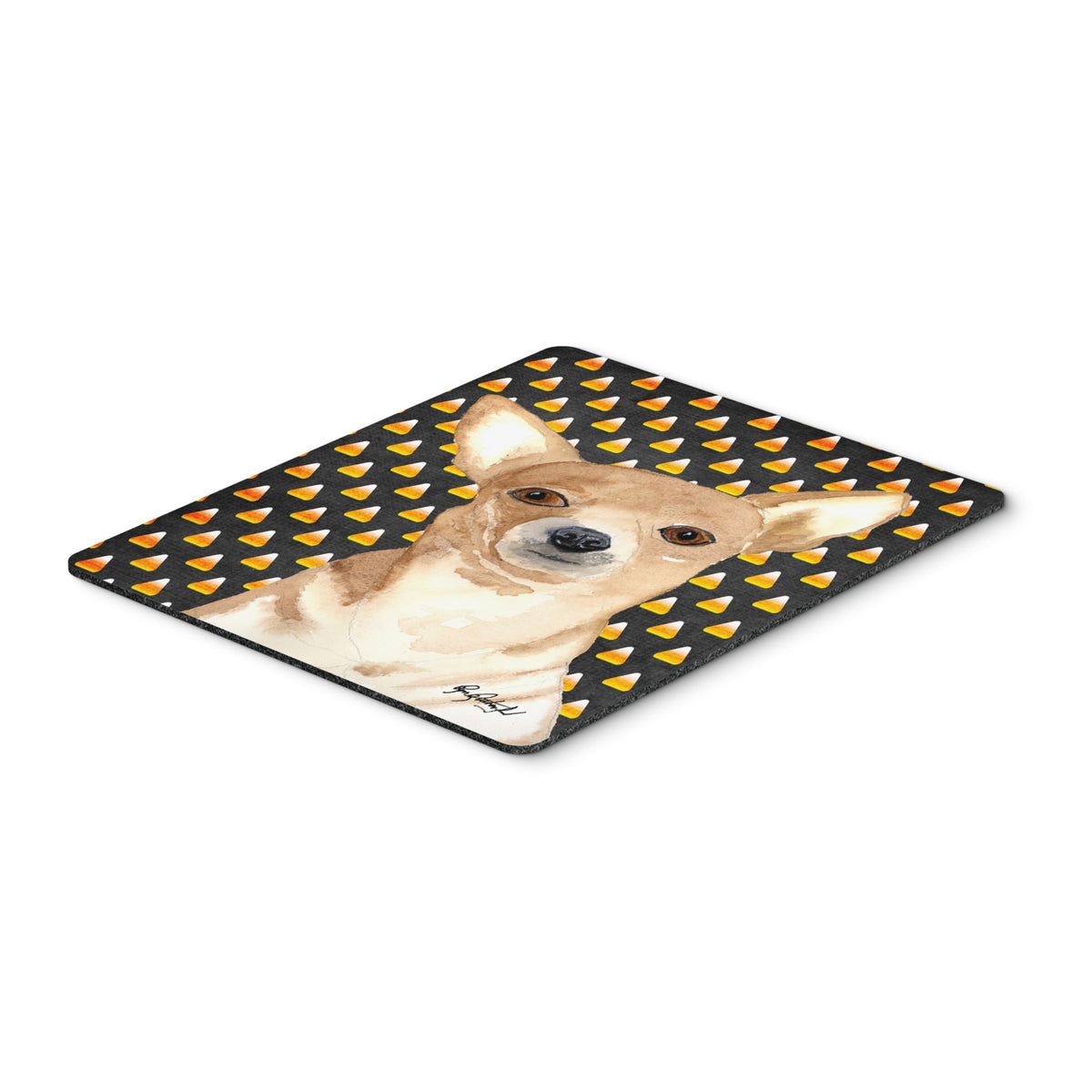 Chihuahua Candy Corn Halloween Mouse Pad, Hot Pad Or Trivet