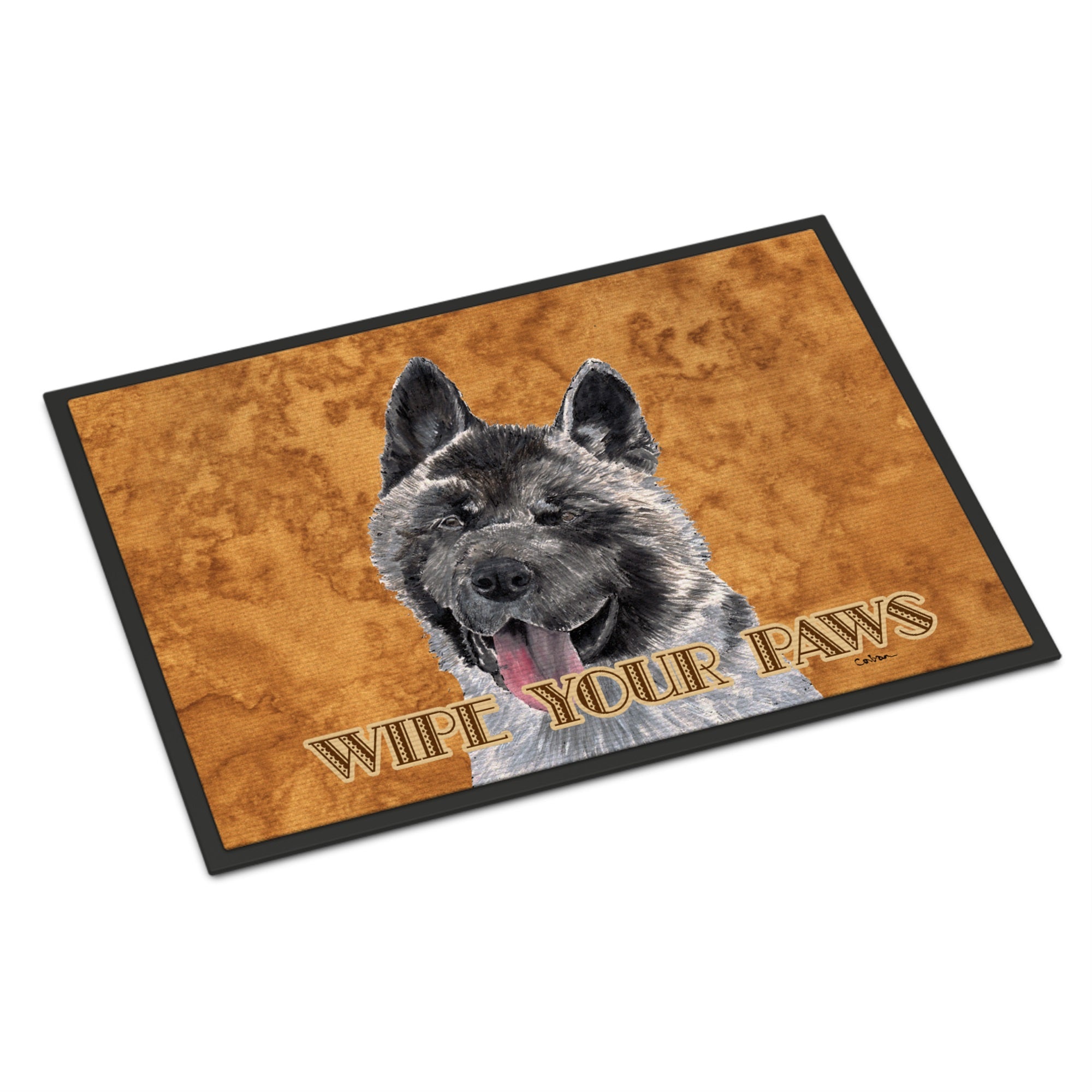Akita Wipe Your Paws Indoor Or Outdoor Mat 18X27