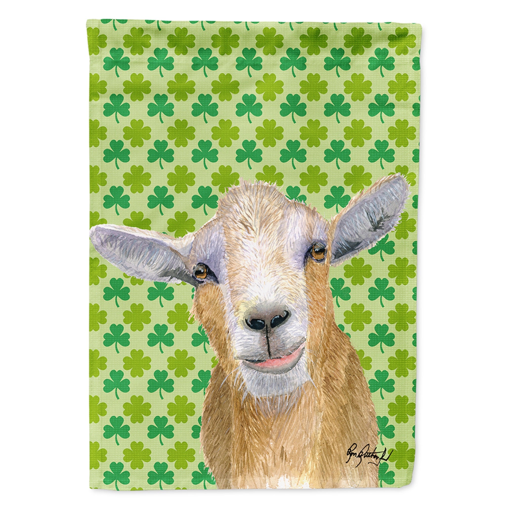 Goat St Patrick'S Day Flag Garden Size