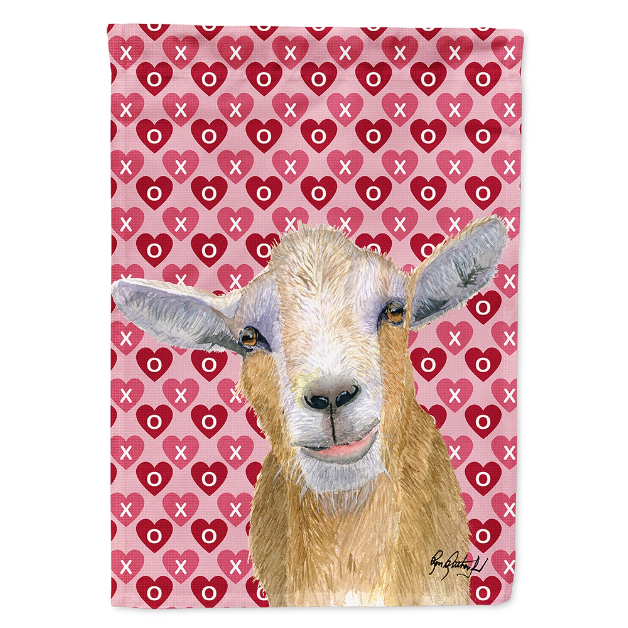 Goat Hearts And Love Flag Garden Size