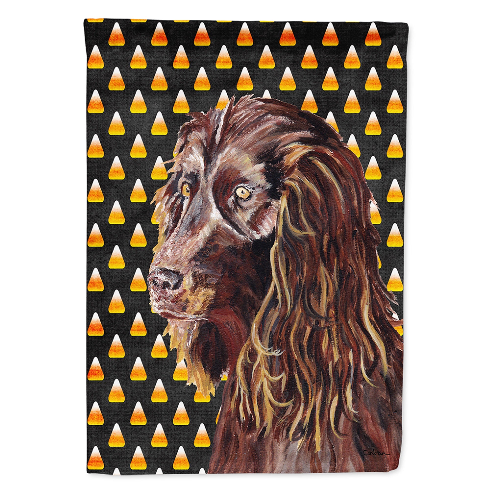 Boykin Spaniel  Candy Corn Halloween Flag Garden Size