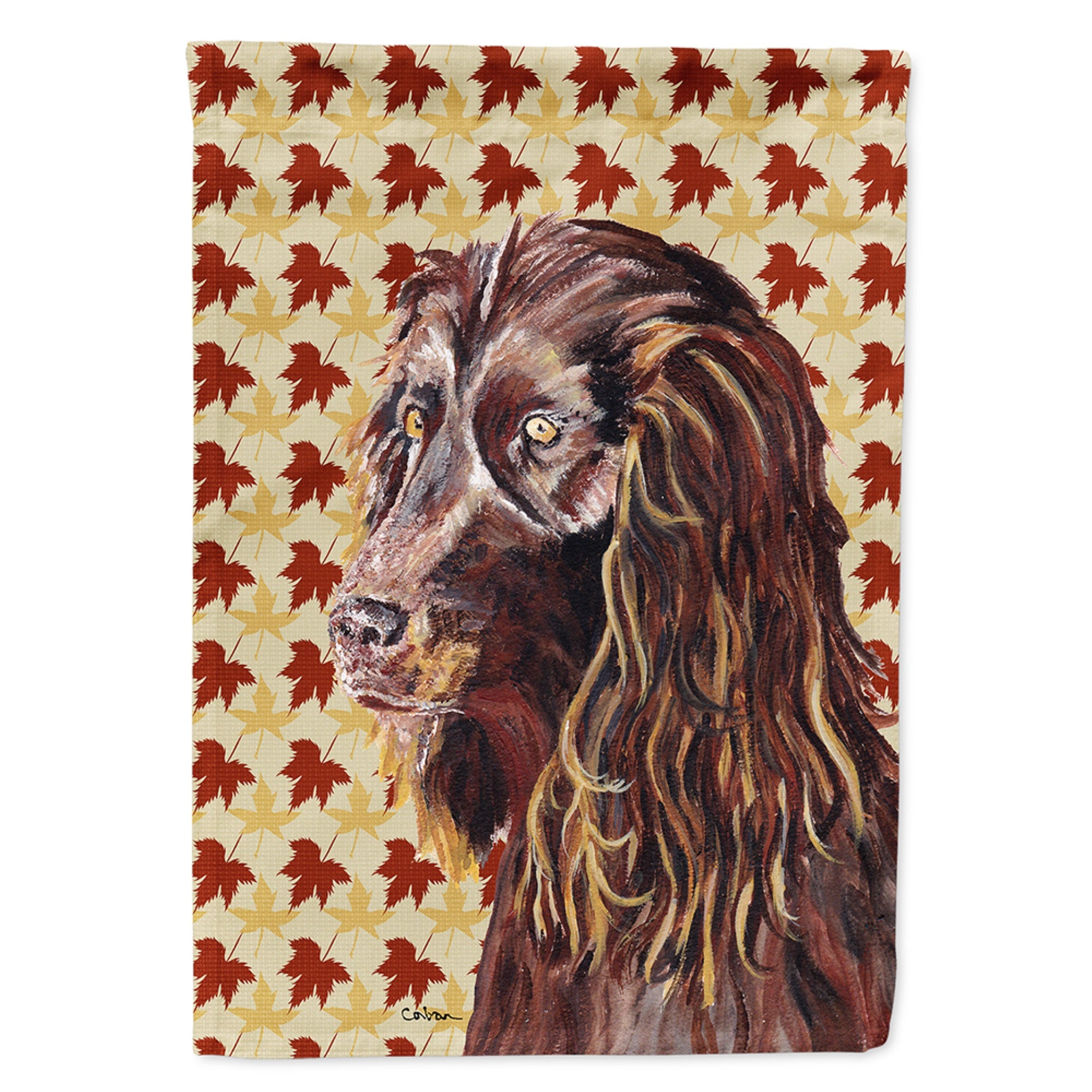 Boykin Spaniel Fall Leaves Flag Garden Size