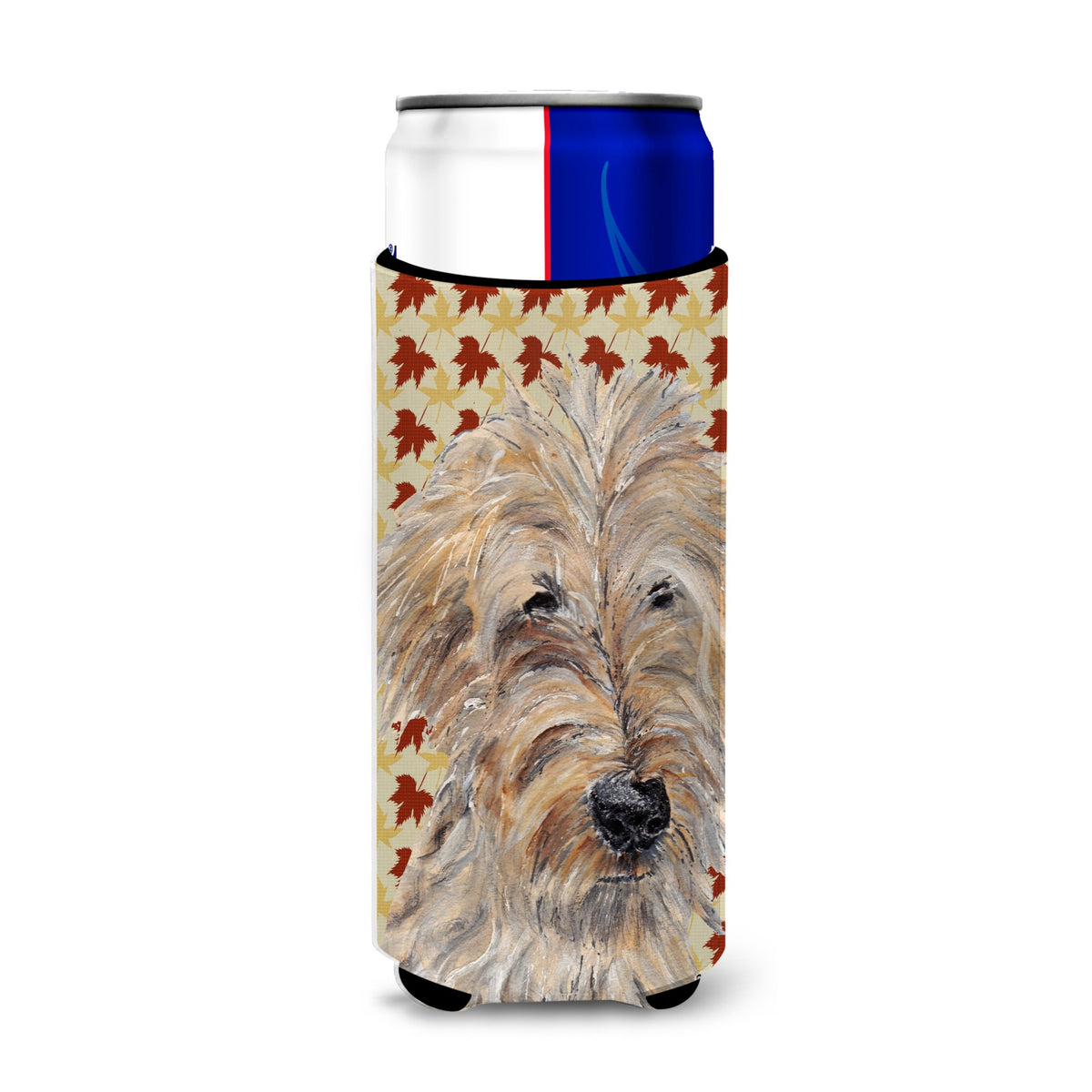 Golden Doodle Fall Leaves Ultra Hugger For Slim Cans