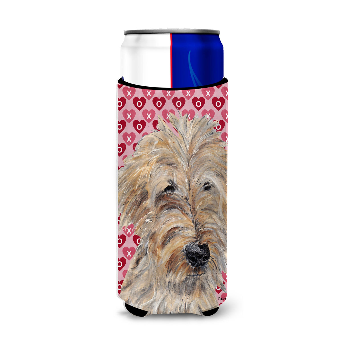 Golden Doodle Hearts And Love Ultra Hugger For Slim Cans