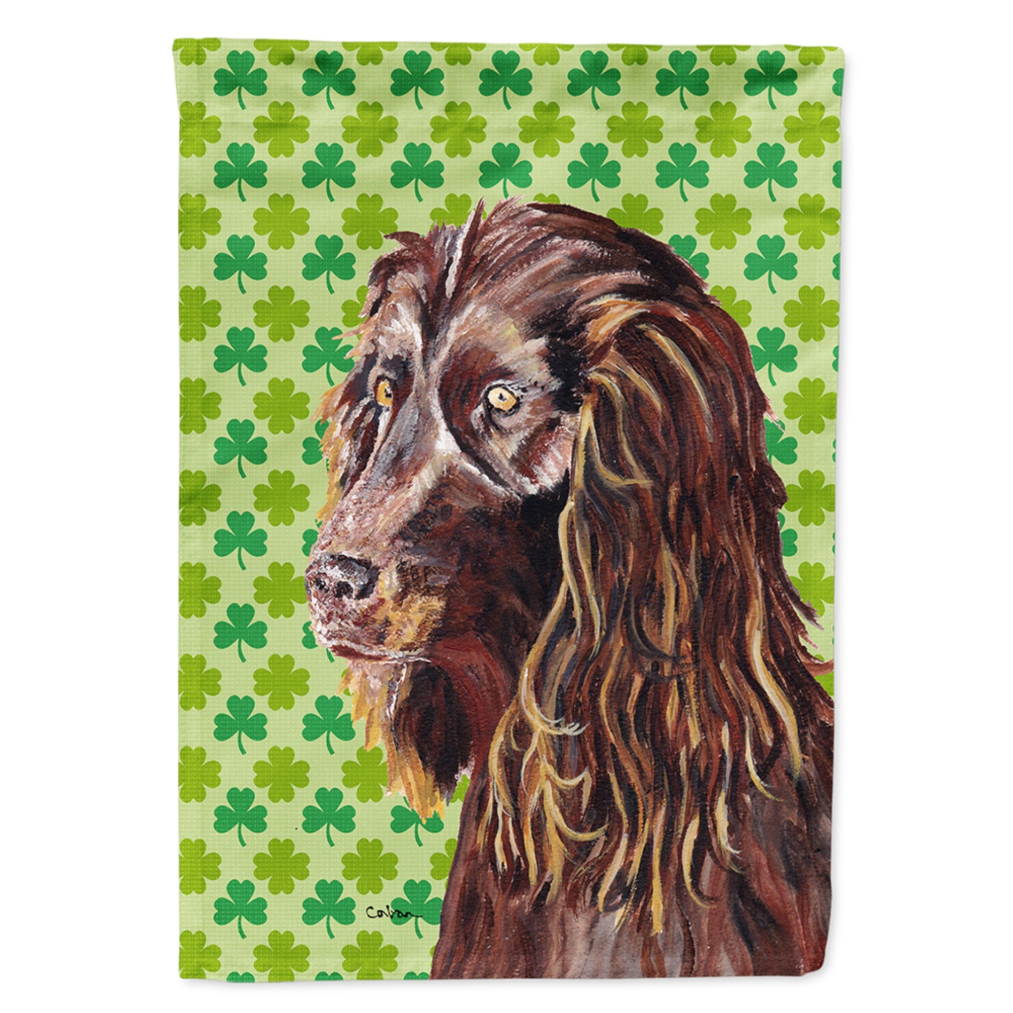 Boykin Spaniel Lucky Shamrock St. Patrick'S Day Flag Garden Size