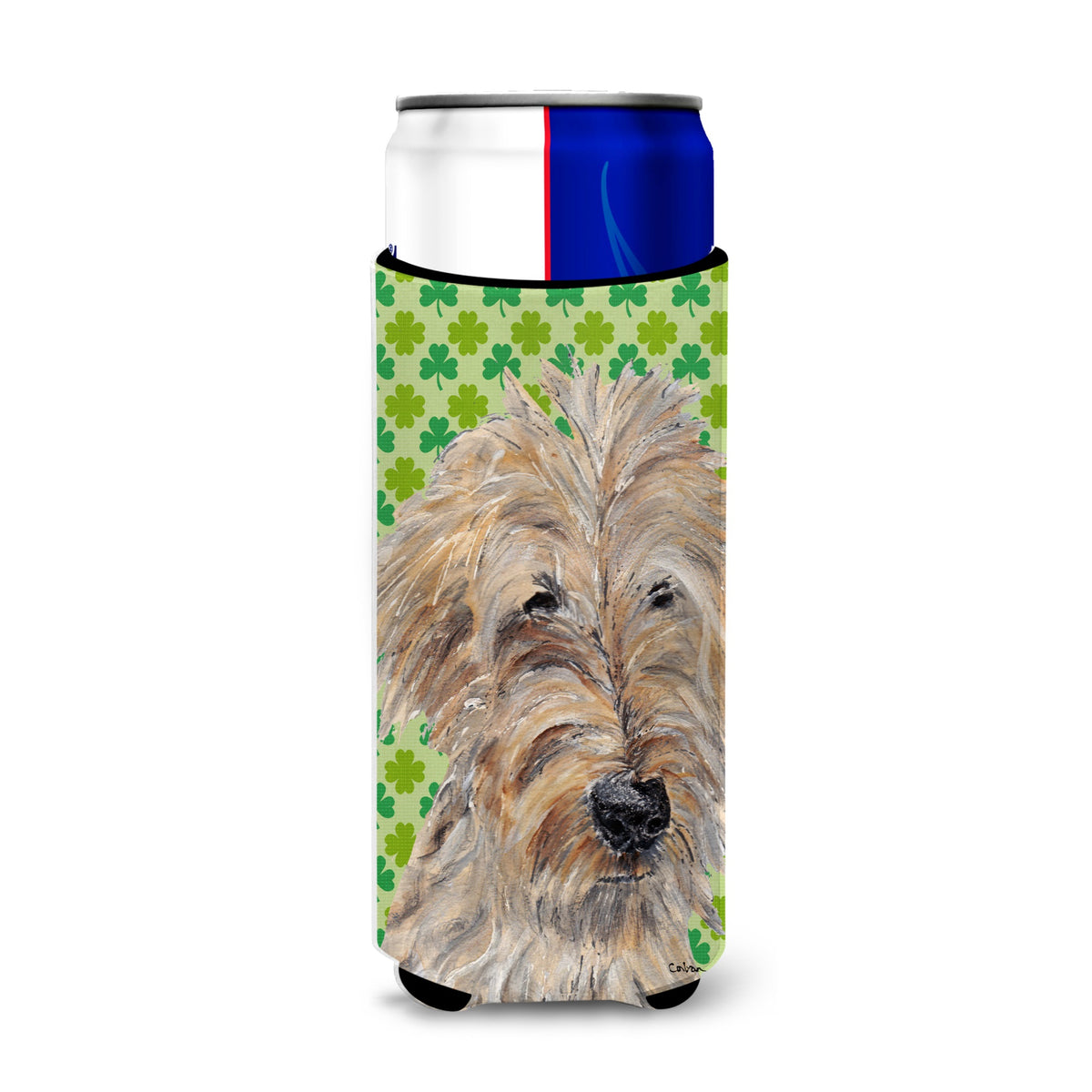 Golden Doodle Lucky Shamrock St. Patrick'S Day Ultra Hugger For Slim Cans